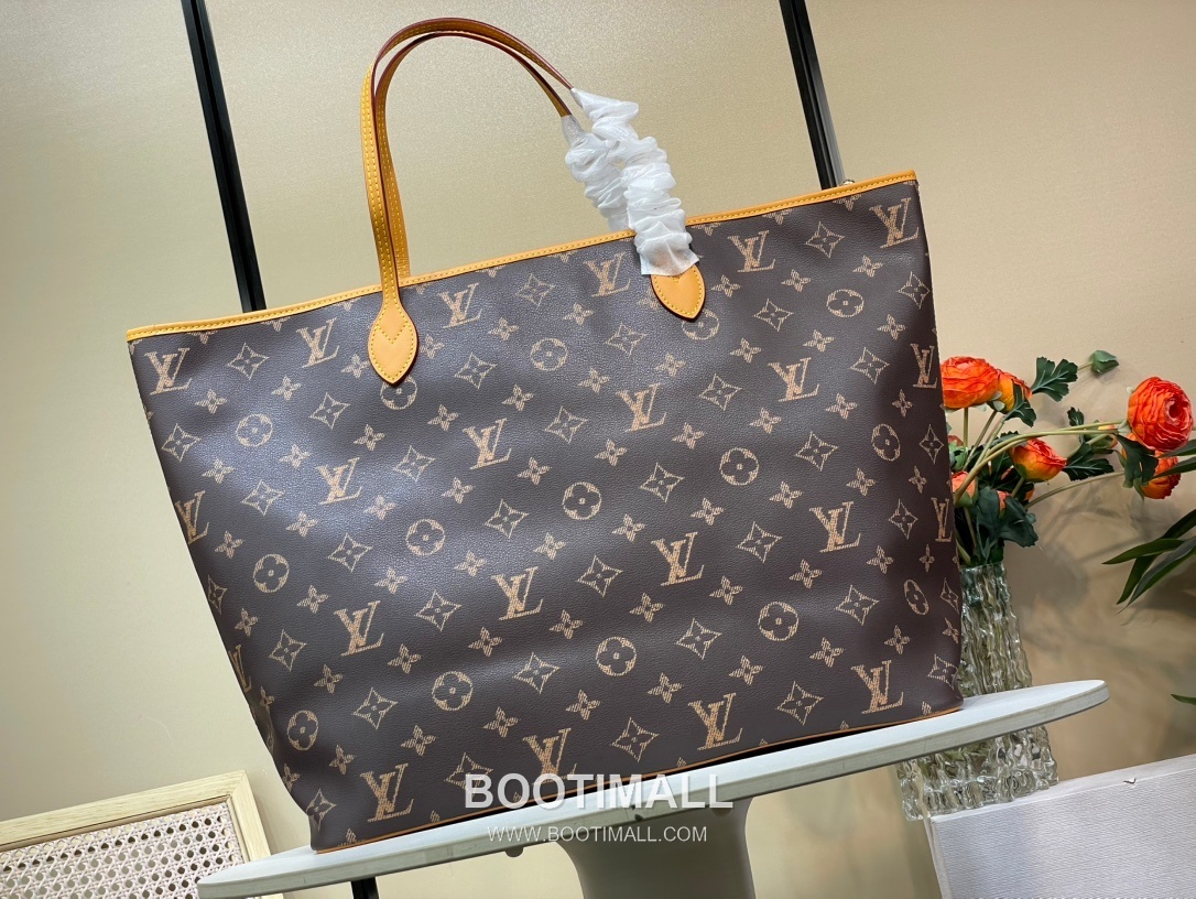 Louis Vuitton Nevereverfull Monogram Print Cowhide Brown Handbag 루이비통 네버에버풀 모노그램 프린트 소가죽 브라운 핸드백 60cm 9