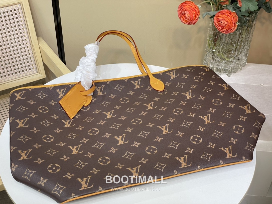 Louis Vuitton Nevereverfull Monogram Print Cowhide Brown Handbag 루이비통 네버에버풀 모노그램 프린트 소가죽 브라운 핸드백 60cm 17