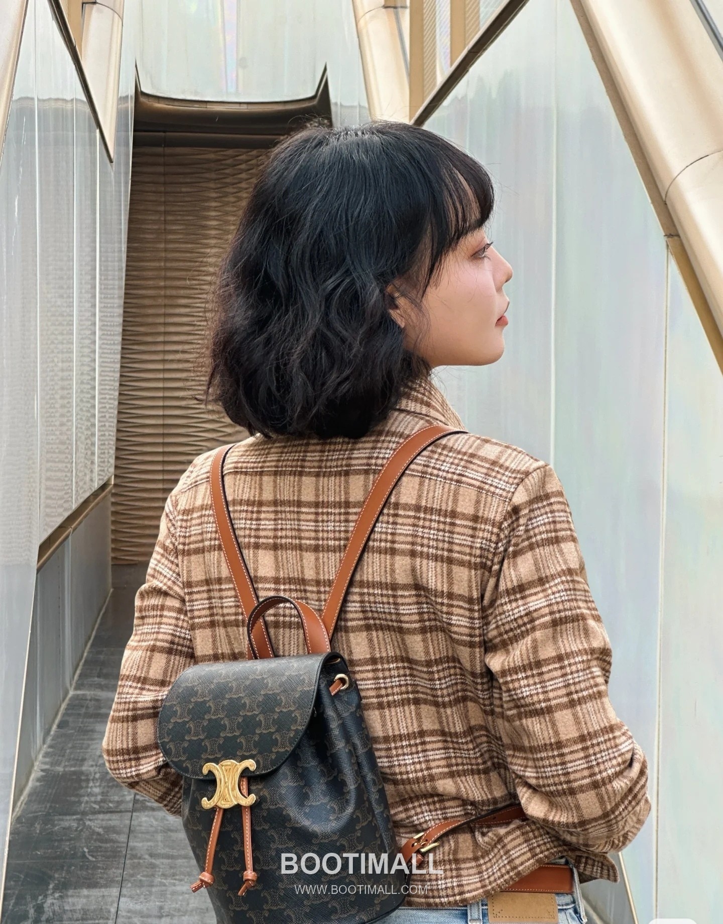 Celine Bonnie Triomphe Flap 118702 Italian Cowhide Backpack 셀린느 보니 트리옹프 플랩 118702 이탈리아 소가죽 백팩 25cm 7