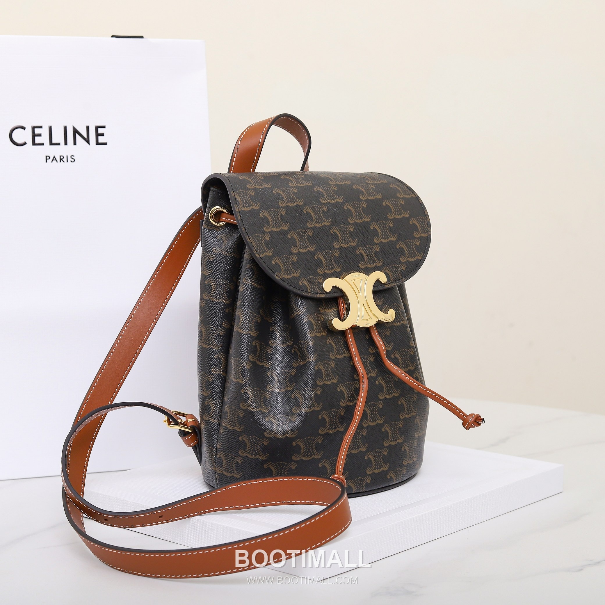 Celine Bonnie Triomphe Flap 118702 Italian Cowhide Backpack 셀린느 보니 트리옹프 플랩 118702 이탈리아 소가죽 백팩 25cm 11