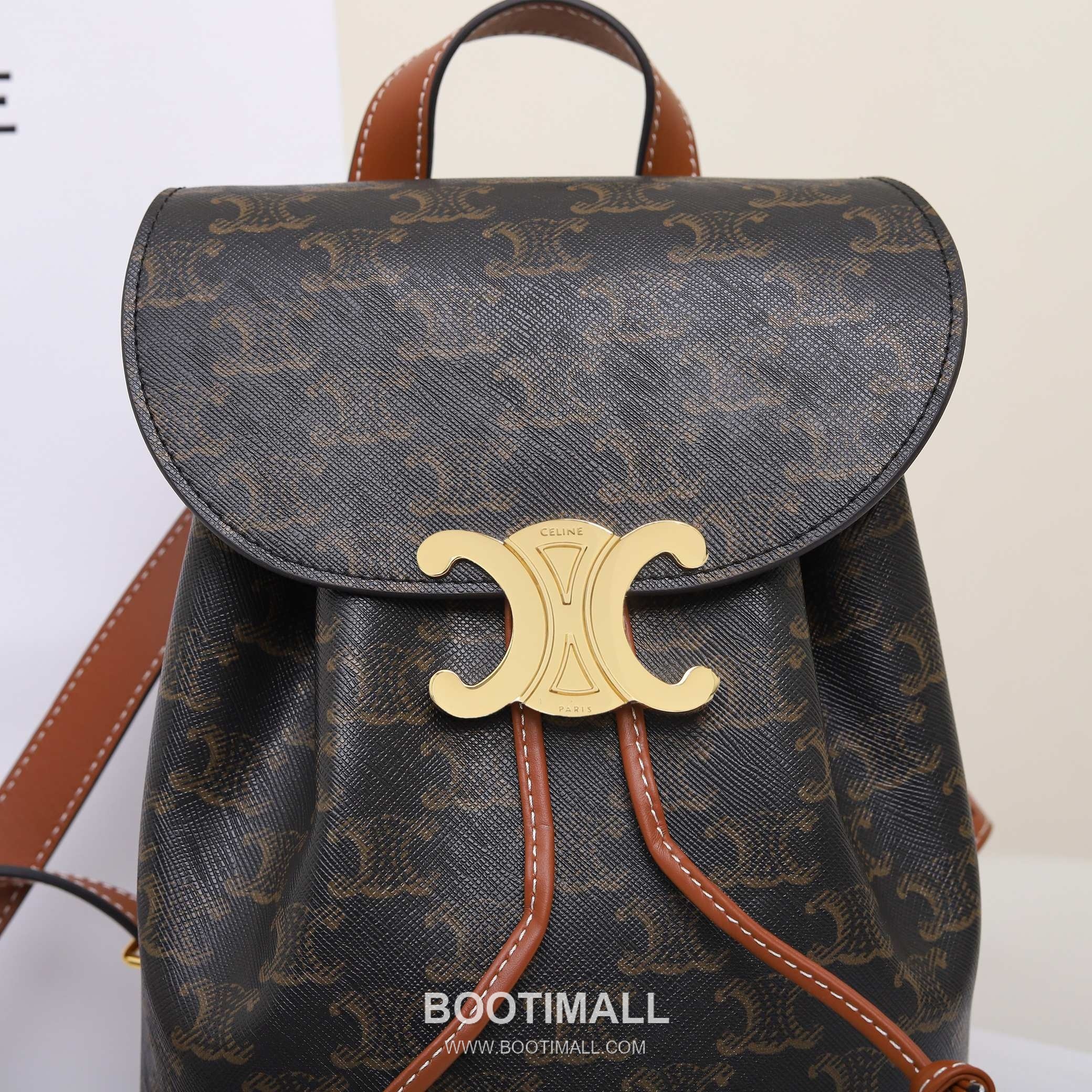 Celine Bonnie Triomphe Flap 118702 Italian Cowhide Backpack 셀린느 보니 트리옹프 플랩 118702 이탈리아 소가죽 백팩 25cm 16