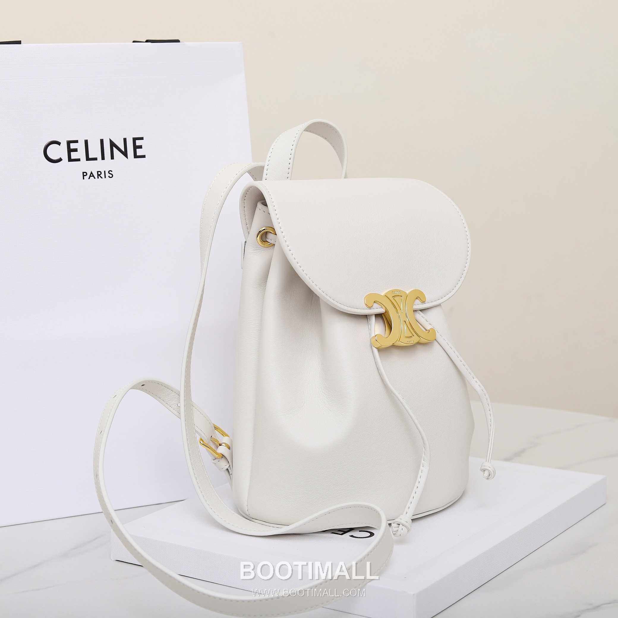 CELINE Bonnie Triomphe Calfskin Leather Backpack 118703 셀린느 보니 트리옹프 카프스킨 백팩 25cm 11