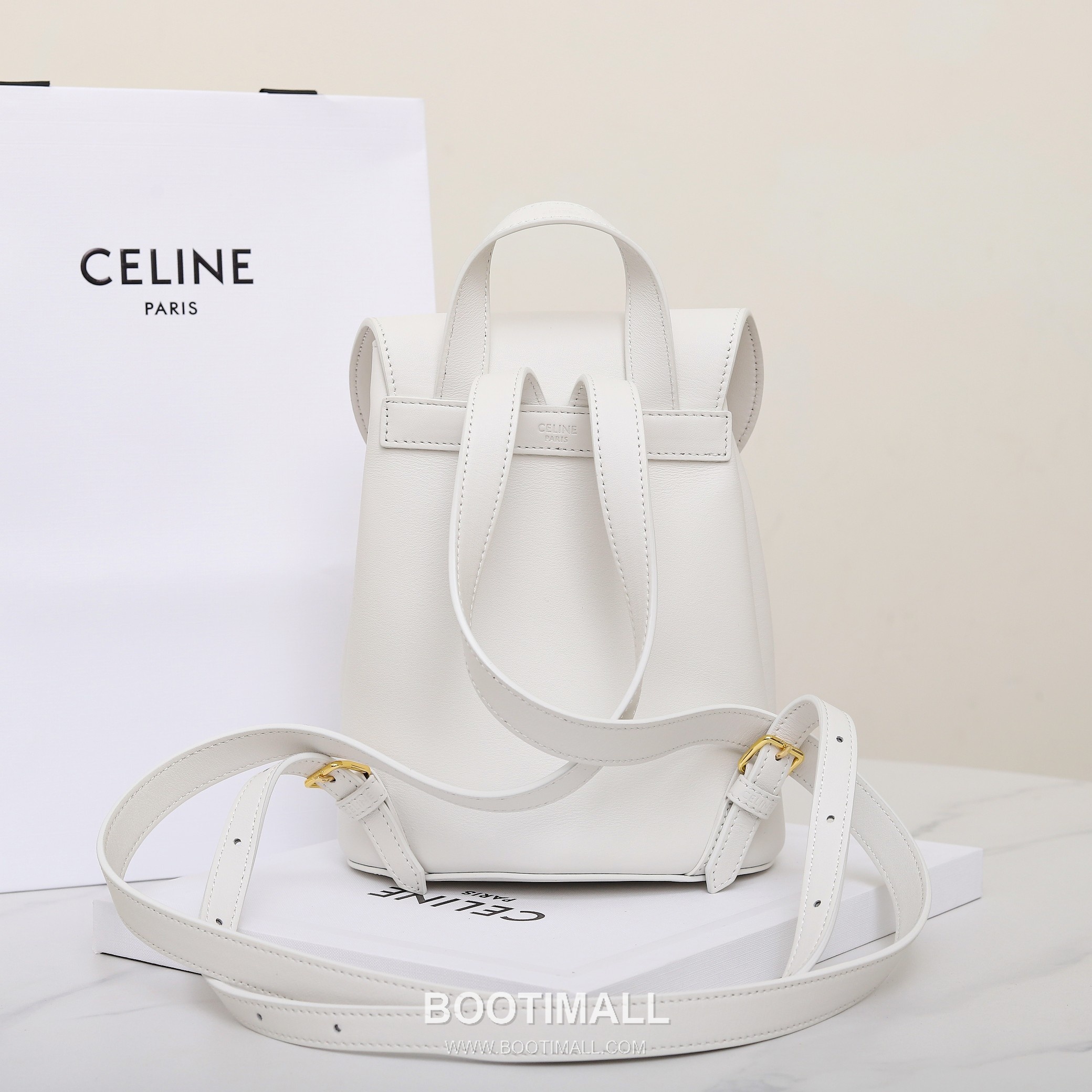 CELINE Bonnie Triomphe Calfskin Leather Backpack 118703 셀린느 보니 트리옹프 카프스킨 백팩 25cm 13