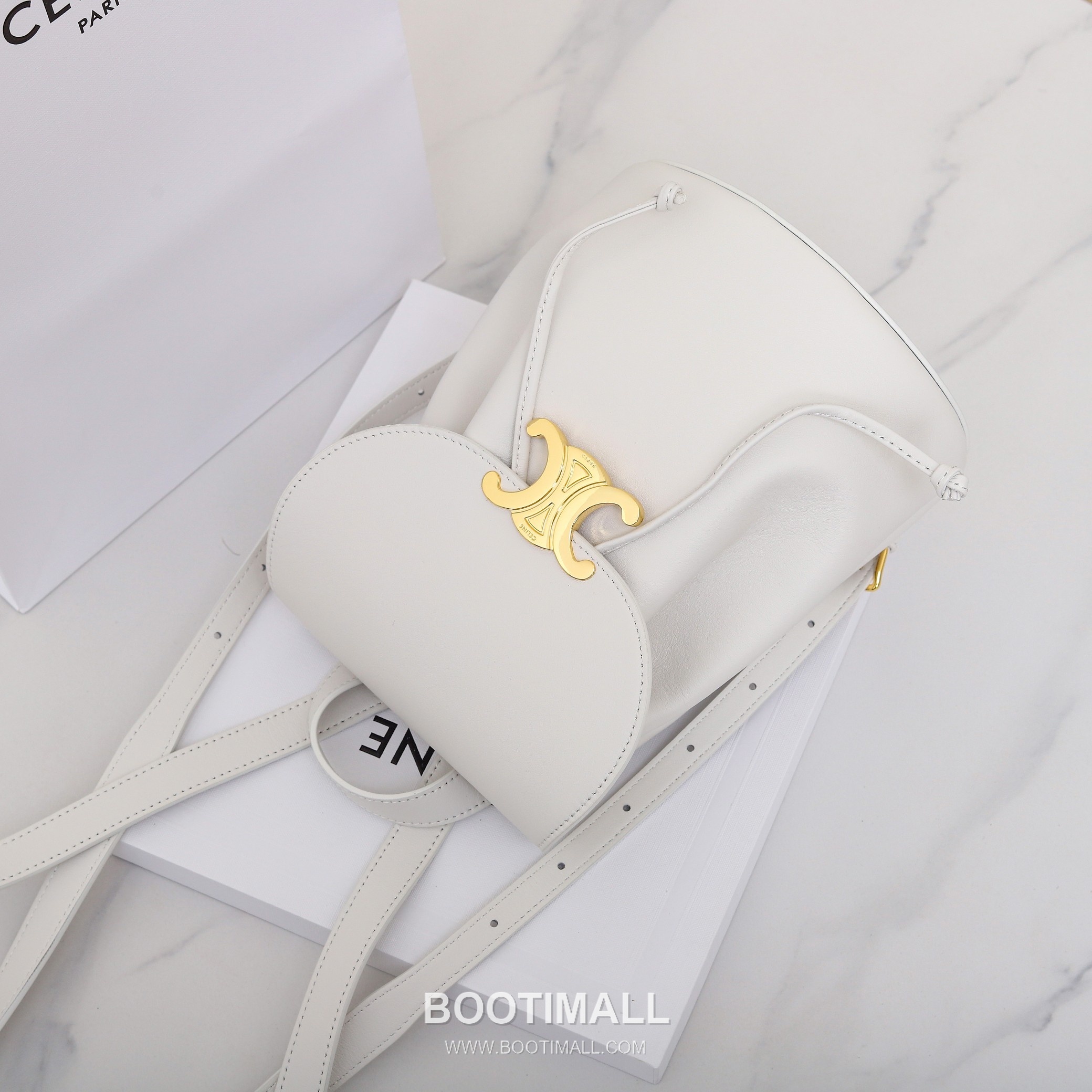 CELINE Bonnie Triomphe Calfskin Leather Backpack 118703 셀린느 보니 트리옹프 카프스킨 백팩 25cm 16