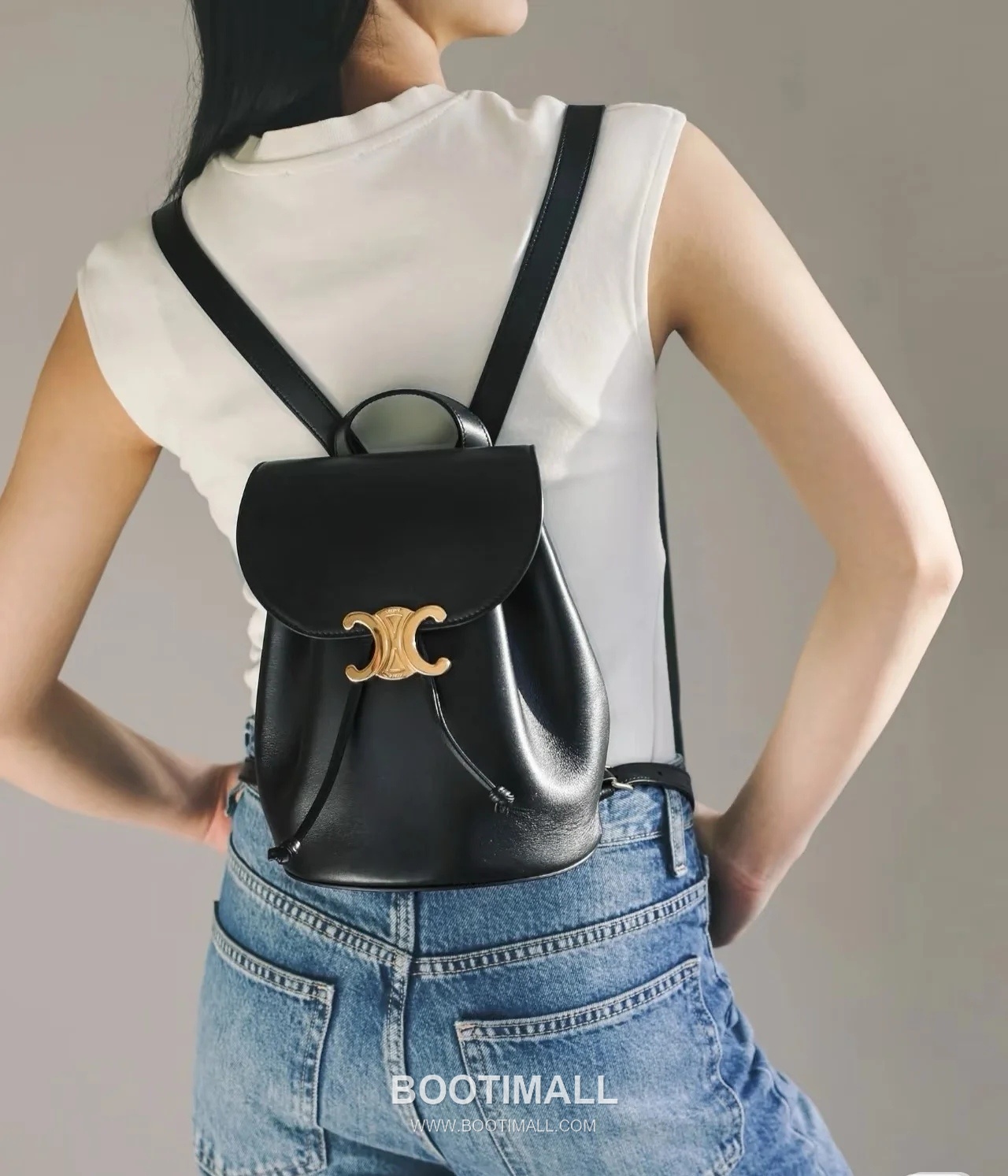 Celine Bonnie Triomphe Flap 118703 Italian Cowhide Backpack 셀린느 보니 트리옹프 플랩 118703 이탈리아 소가죽 백팩 25cm 8