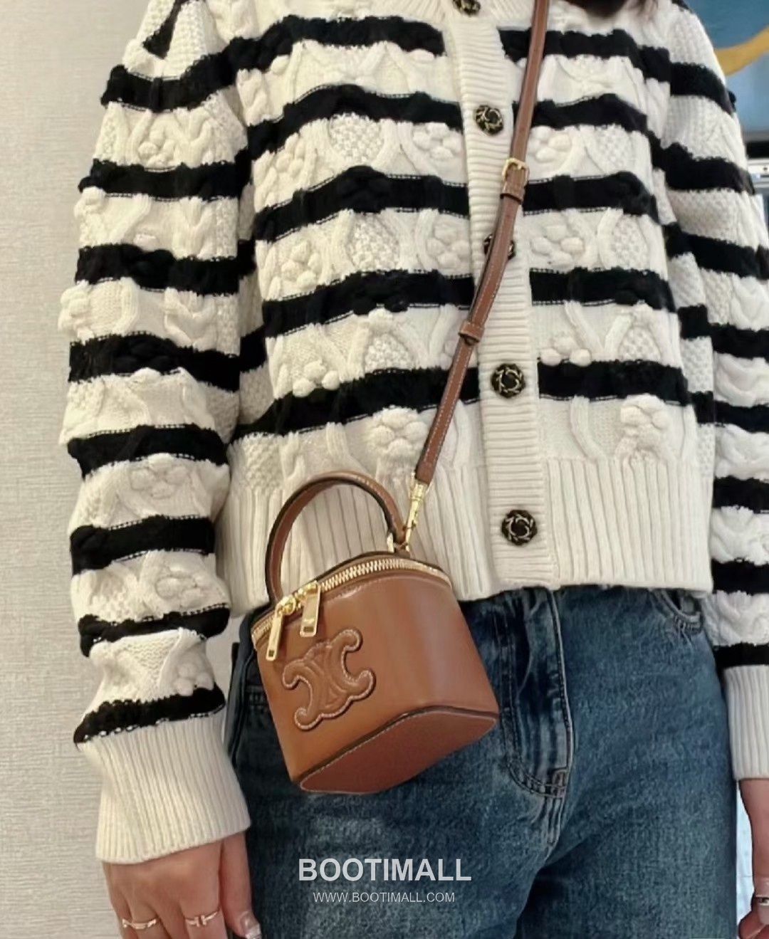 CELINE Mini Vanity Calfskin Leather Shoulder Bag 10J762 셀린느 미니 바니티 카프스킨 숄더백 9.5cm 3