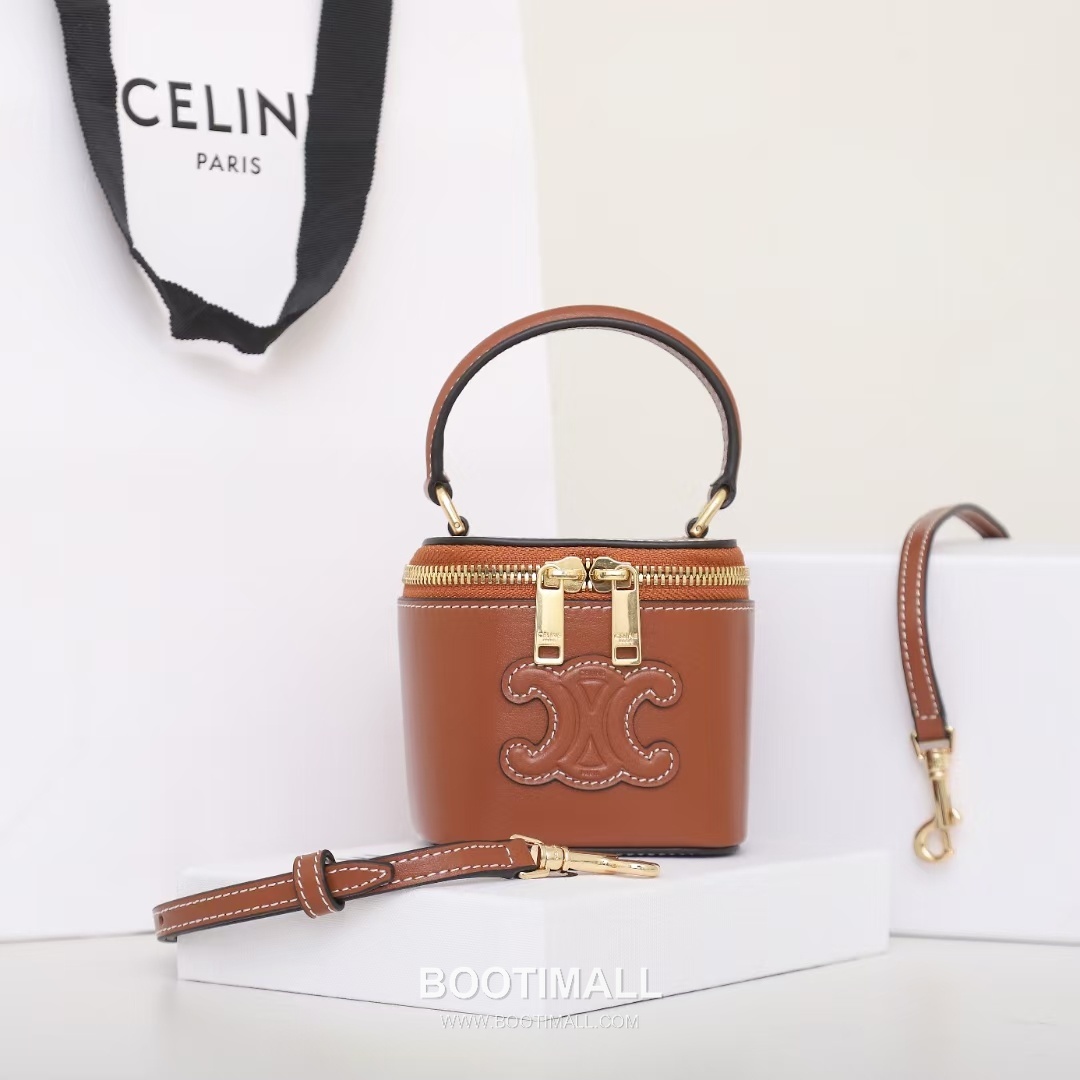 CELINE Mini Vanity Calfskin Leather Shoulder Bag 10J762 셀린느 미니 바니티 카프스킨 숄더백 9.5cm 5