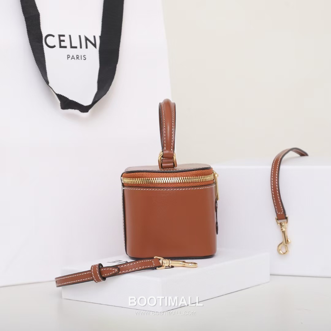 CELINE Mini Vanity Calfskin Leather Shoulder Bag 10J762 셀린느 미니 바니티 카프스킨 숄더백 9.5cm 6