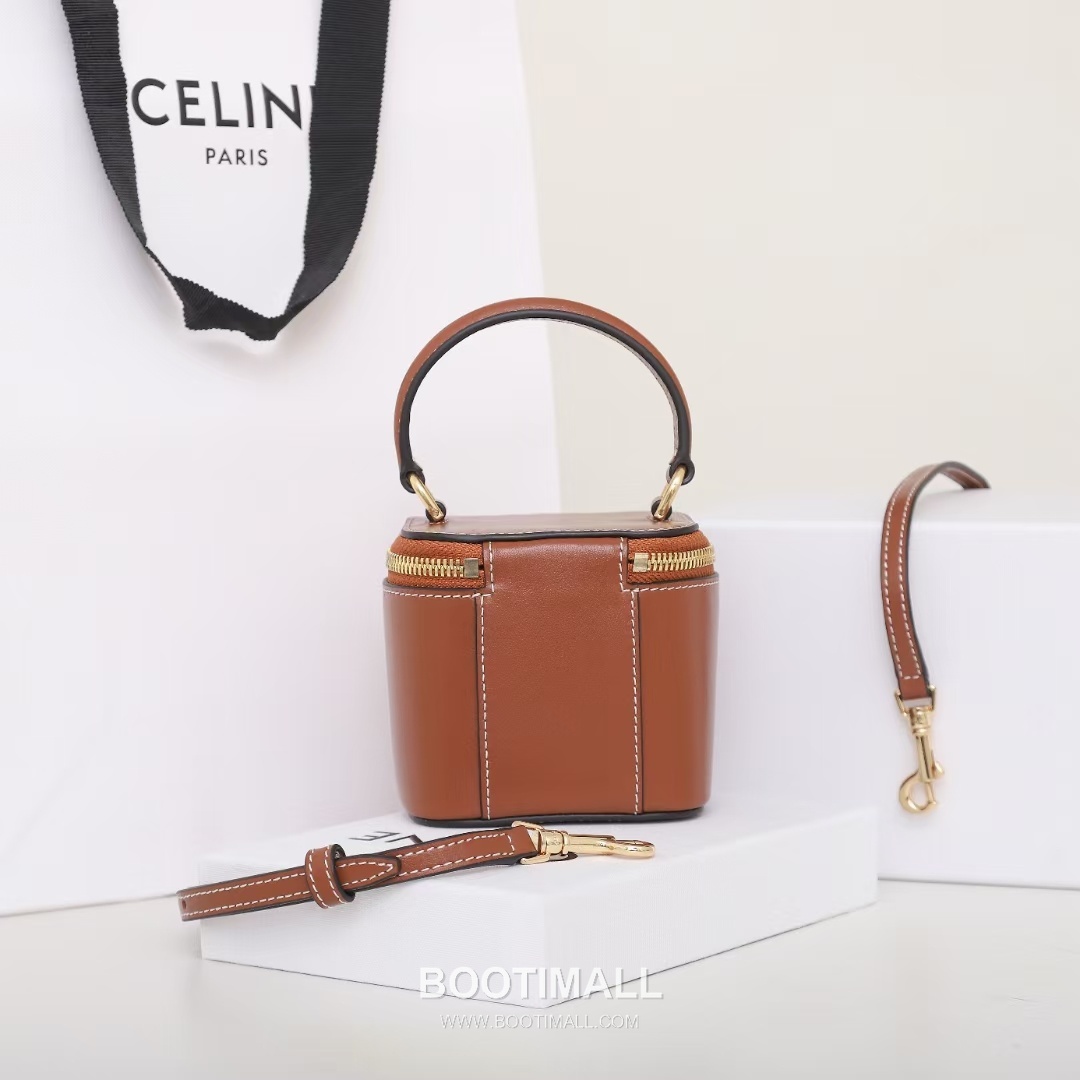 CELINE Mini Vanity Calfskin Leather Shoulder Bag 10J762 셀린느 미니 바니티 카프스킨 숄더백 9.5cm 7