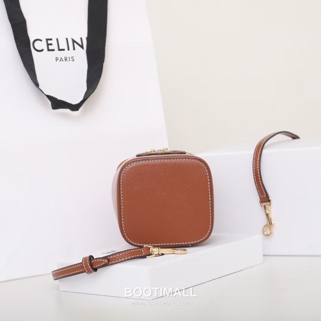 CELINE Mini Vanity Calfskin Leather Shoulder Bag 10J762 셀린느 미니 바니티 카프스킨 숄더백 9.5cm 8