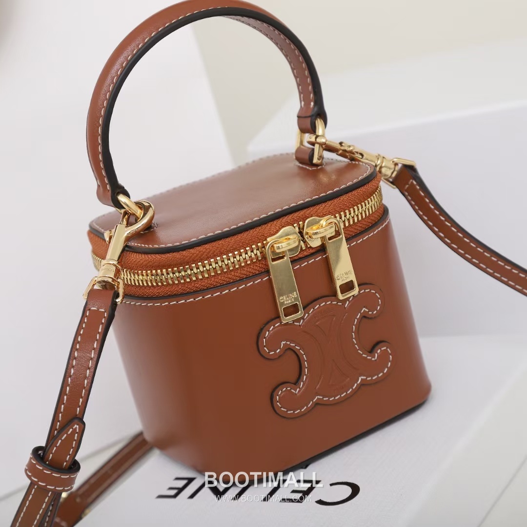 CELINE Mini Vanity Calfskin Leather Shoulder Bag 10J762 셀린느 미니 바니티 카프스킨 숄더백 9.5cm 10