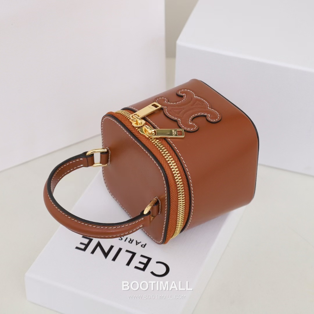 CELINE Mini Vanity Calfskin Leather Shoulder Bag 10J762 셀린느 미니 바니티 카프스킨 숄더백 9.5cm 11