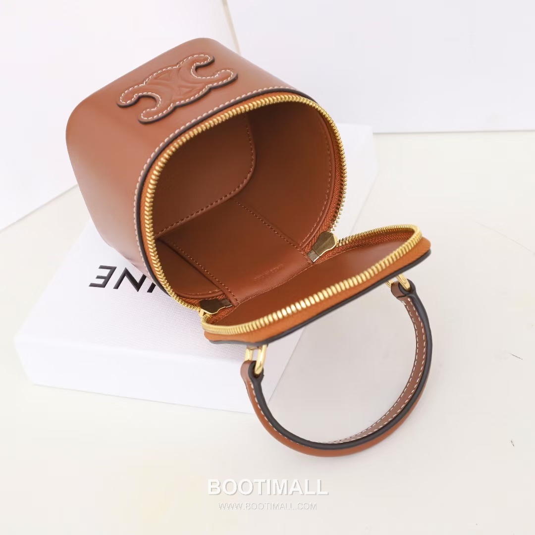 CELINE Mini Vanity Calfskin Leather Shoulder Bag 10J762 셀린느 미니 바니티 카프스킨 숄더백 9.5cm 12