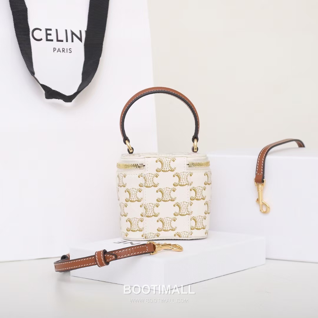 CELINE Mini Vanity Calfskin Leather Shoulder Bag 10J762 셀린느 미니 바니티 카프스킨 숄더백 9.5cm 3