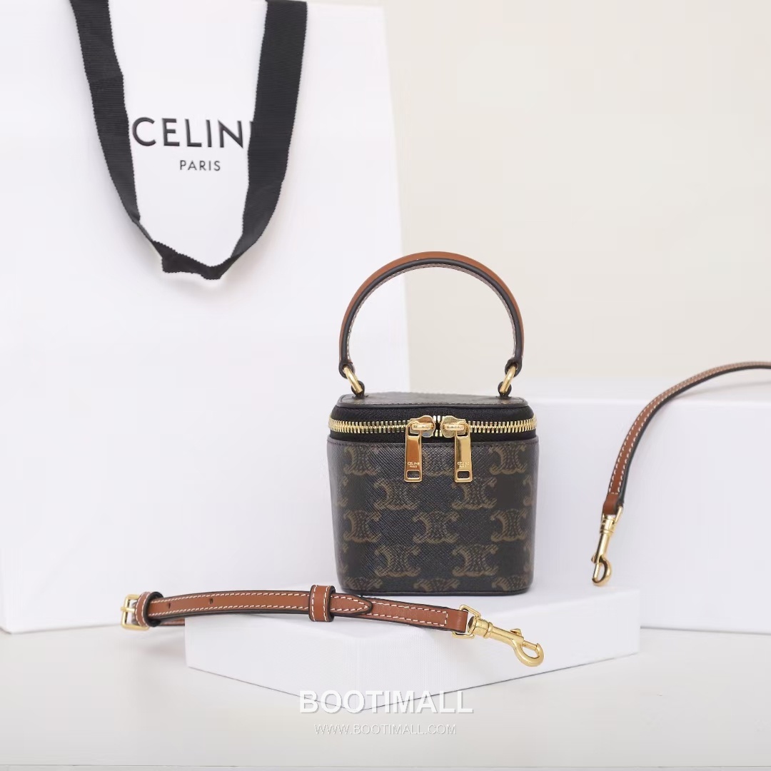CELINE Mini Vanity Calfskin Leather Shoulder Bag 10J762 셀린느 미니 바니티 카프스킨 숄더백 9.5cm 1