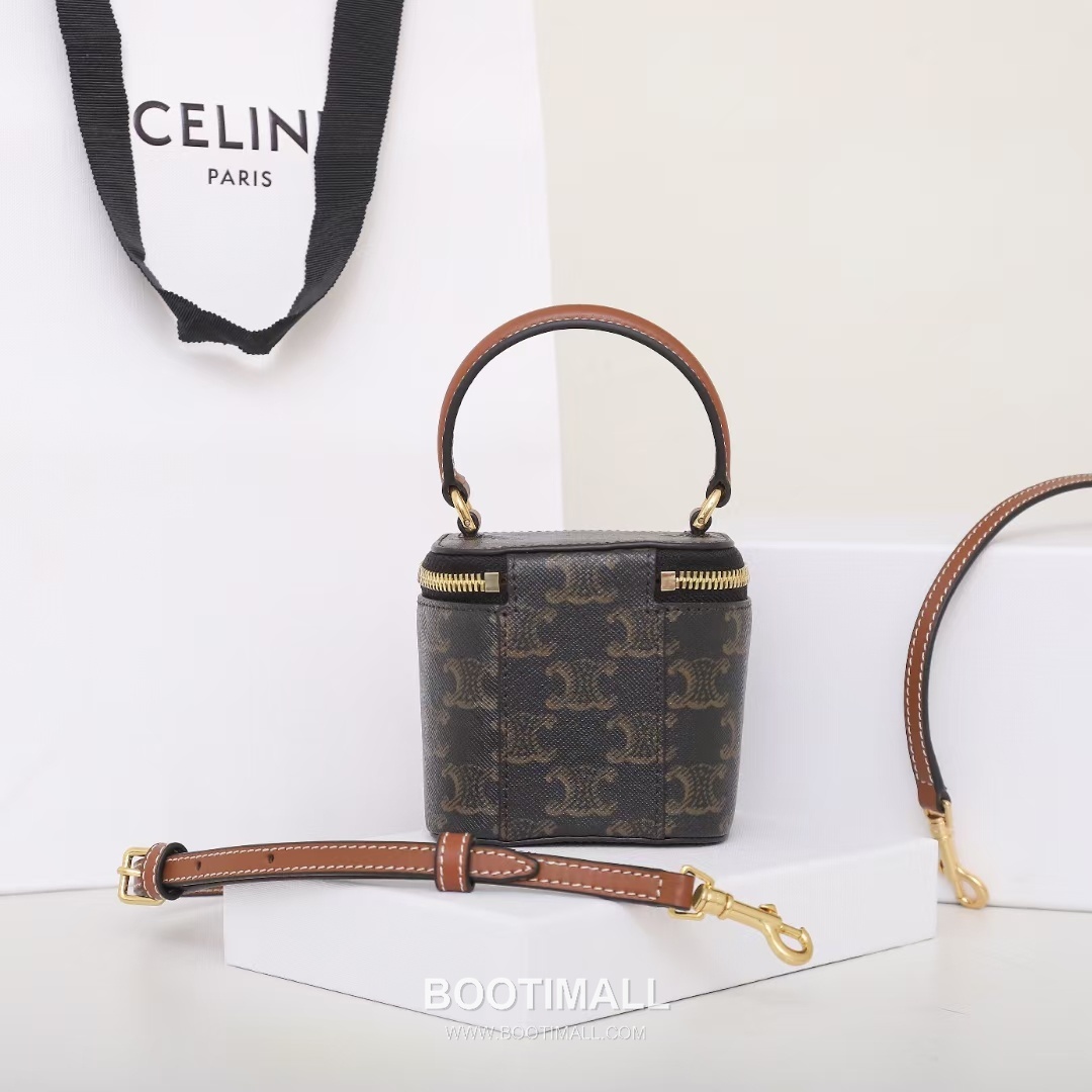 CELINE Mini Vanity Calfskin Leather Shoulder Bag 10J762 셀린느 미니 바니티 카프스킨 숄더백 9.5cm 3