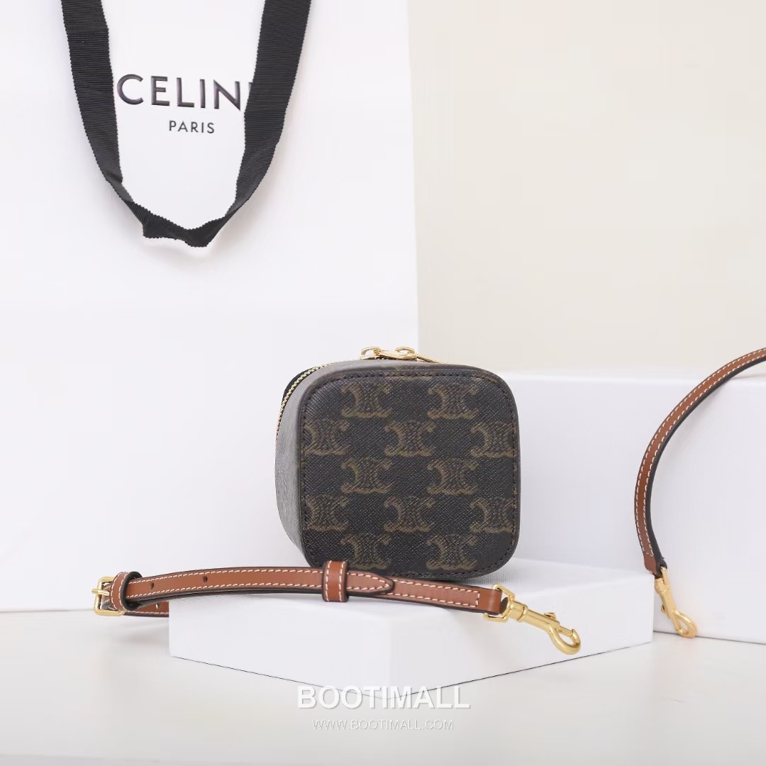 CELINE Mini Vanity Calfskin Leather Shoulder Bag 10J762 셀린느 미니 바니티 카프스킨 숄더백 9.5cm 4
