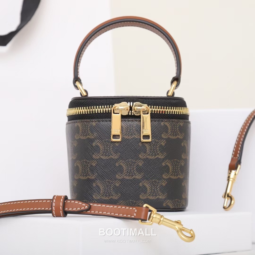 CELINE Mini Vanity Calfskin Leather Shoulder Bag 10J762 셀린느 미니 바니티 카프스킨 숄더백 9.5cm 5