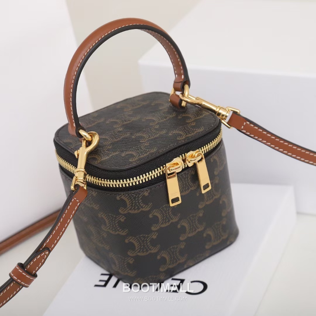 CELINE Mini Vanity Calfskin Leather Shoulder Bag 10J762 셀린느 미니 바니티 카프스킨 숄더백 9.5cm 7