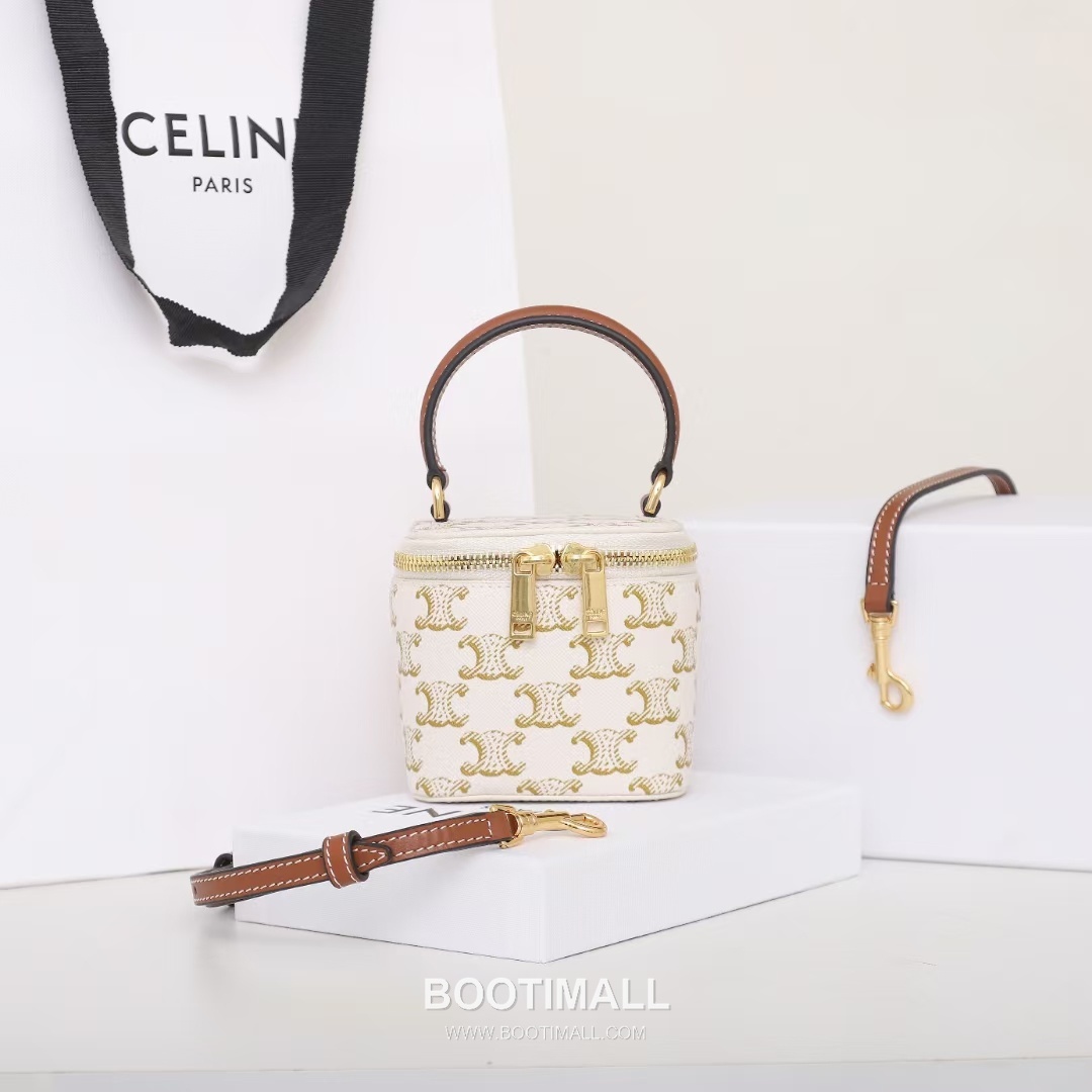 CELINE Mini Vanity Calfskin Leather Shoulder Bag 10J762 셀린느 미니 바니티 카프스킨 숄더백 9.5cm 10