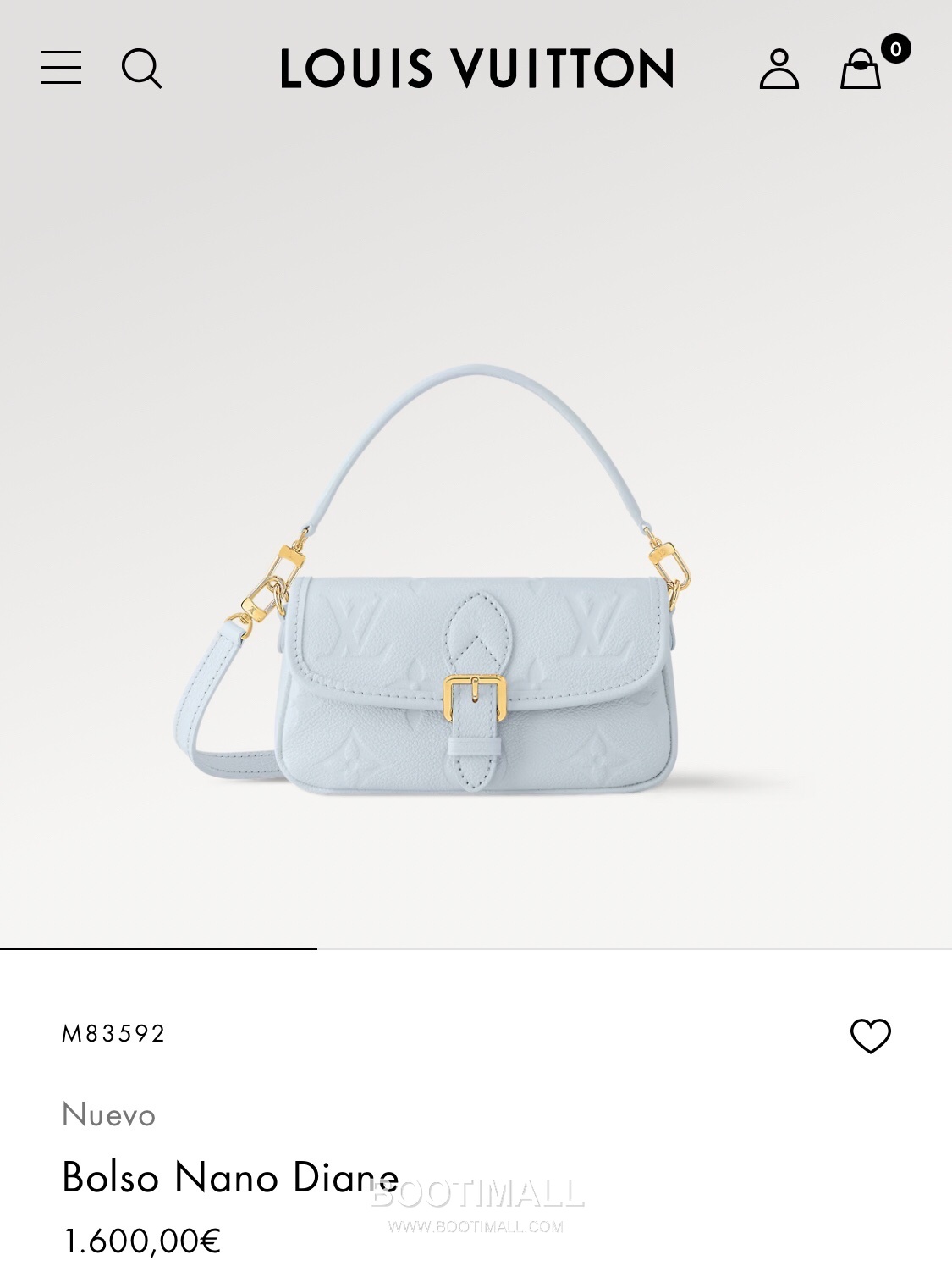 Louis Vuitton Nano Diane Monogram Empreinte Leather Shoulder Bag 루이비통 나노 다이앤 모노그램 앙프렝뜨 숄더백 19cm 1