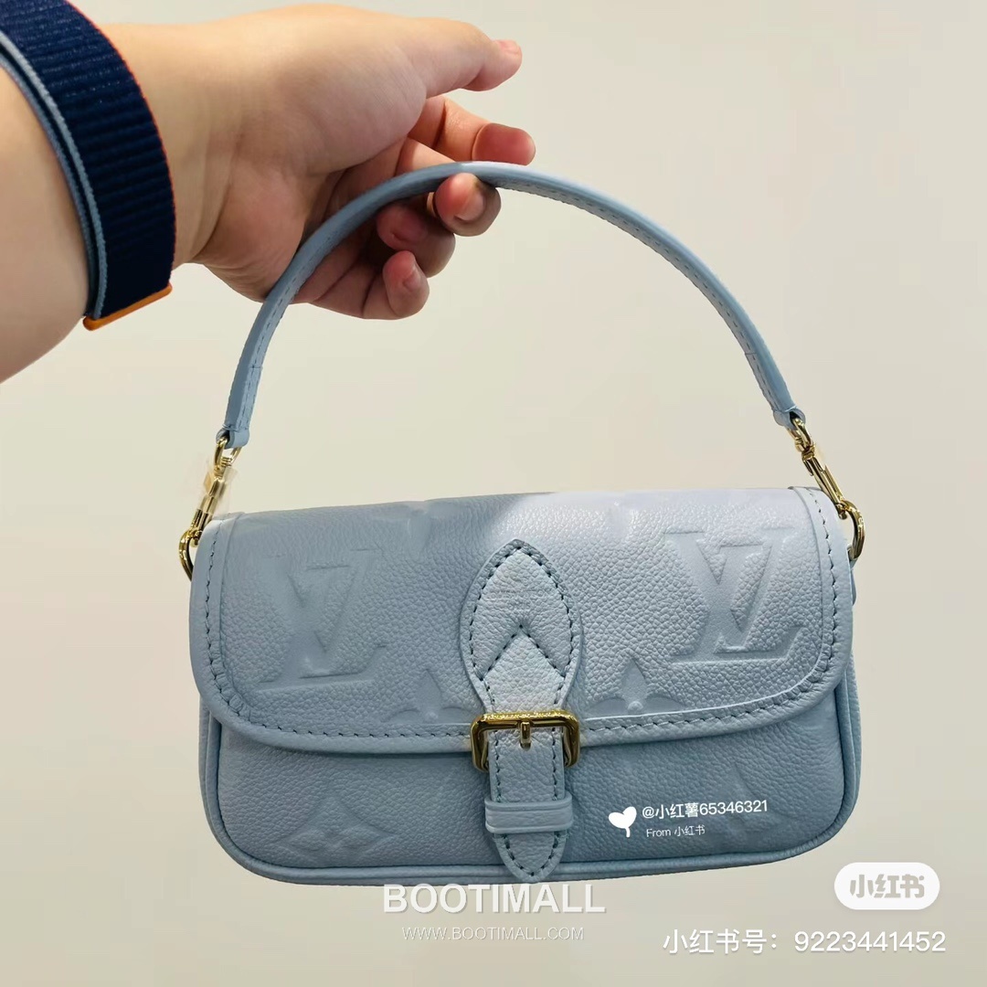 Louis Vuitton Nano Diane Monogram Empreinte Leather Shoulder Bag 루이비통 나노 다이앤 모노그램 앙프렝뜨 숄더백 19cm 6