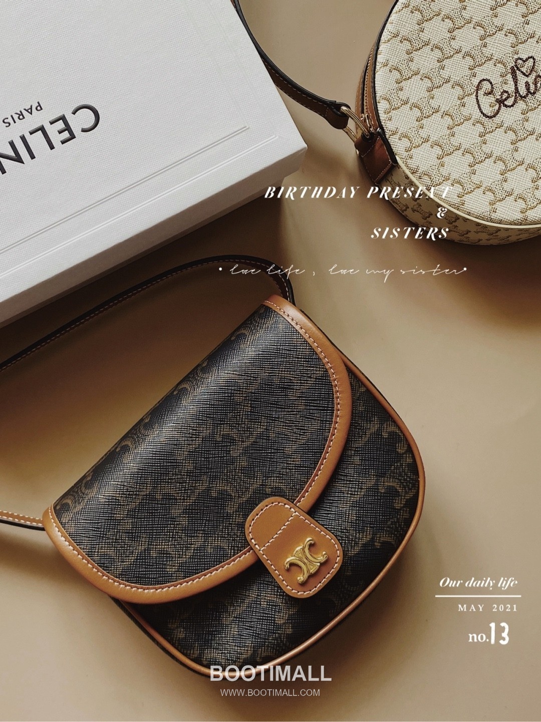 CELINE Triomphe Mini Saddle Calfskin Shoulder Bag 셀린느 트리옹프 미니 새들 카프스킨 숄더백 18cm 3