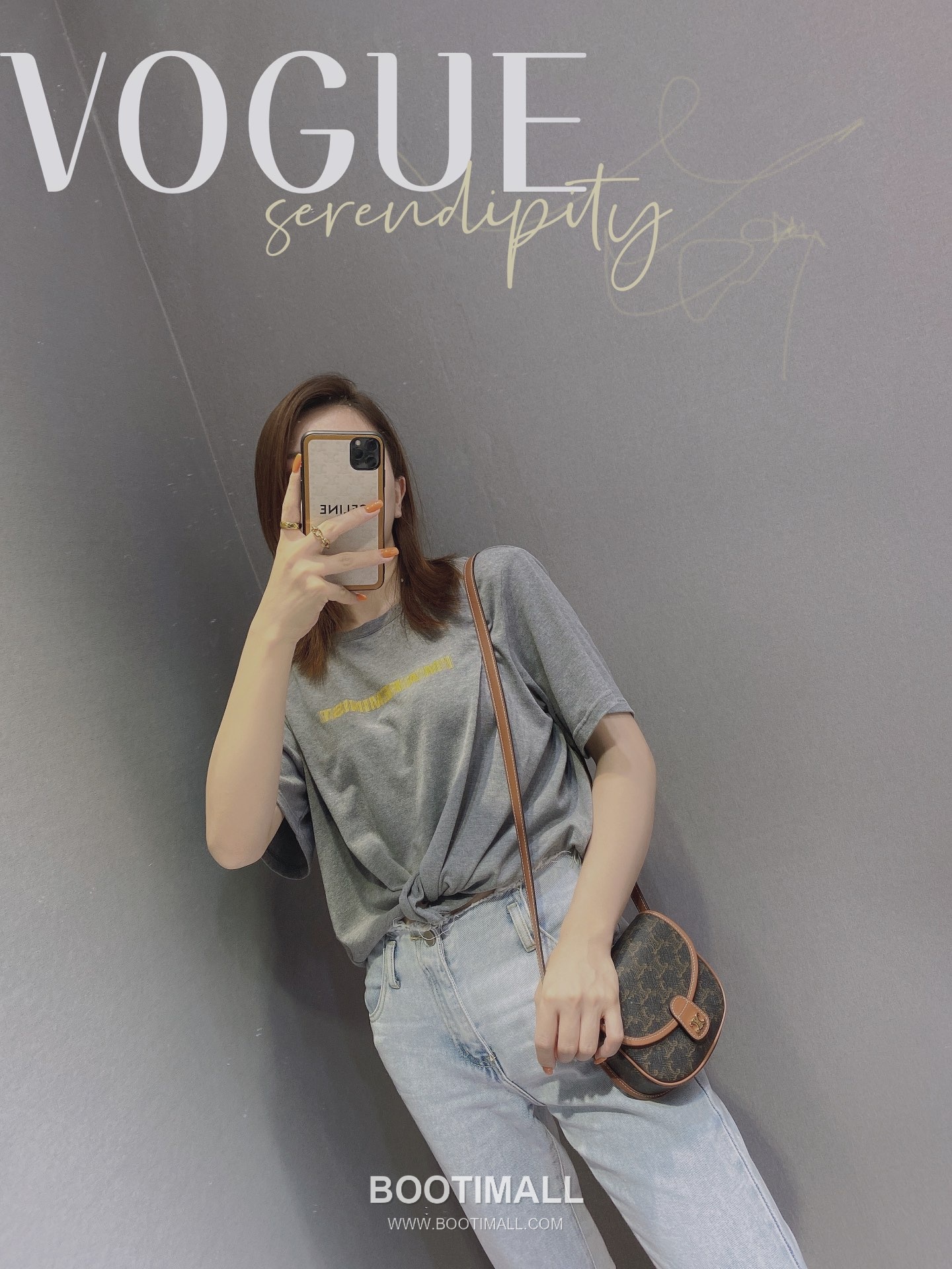 CELINE Triomphe Mini Saddle Calfskin Shoulder Bag 셀린느 트리옹프 미니 새들 카프스킨 숄더백 18cm 5