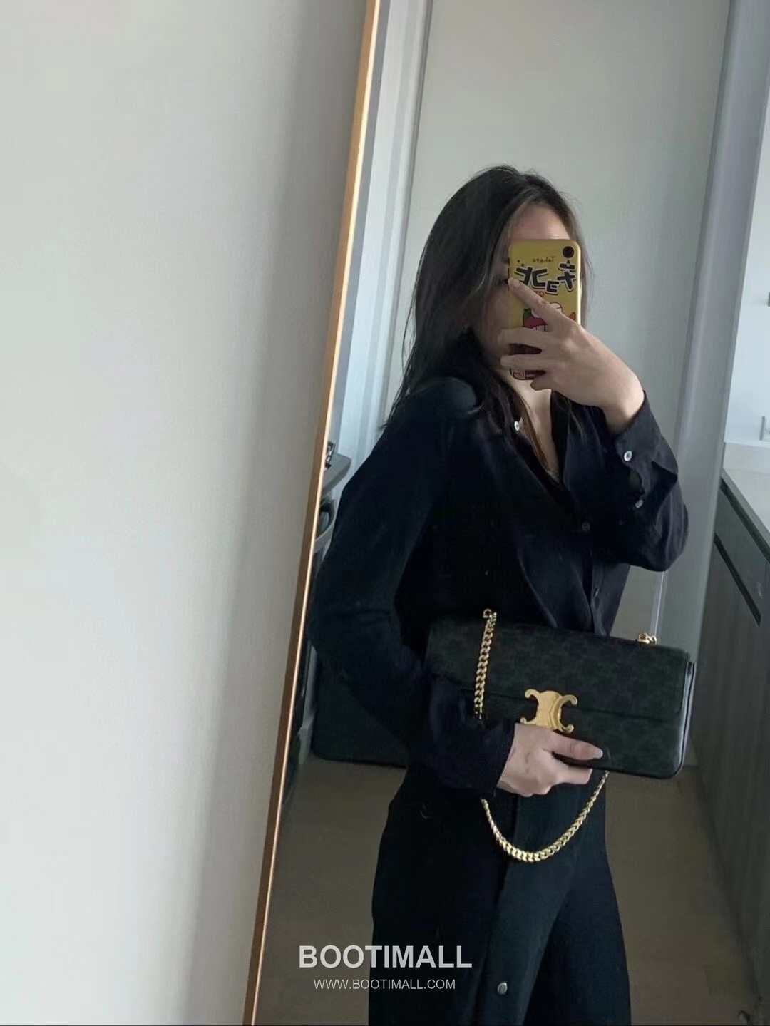 CELINE Triomphe Monogram Canvas Chain Shoulder Bag 197412 셀린느 트리옹프 모노그램 체인 숄더백 33cm 6