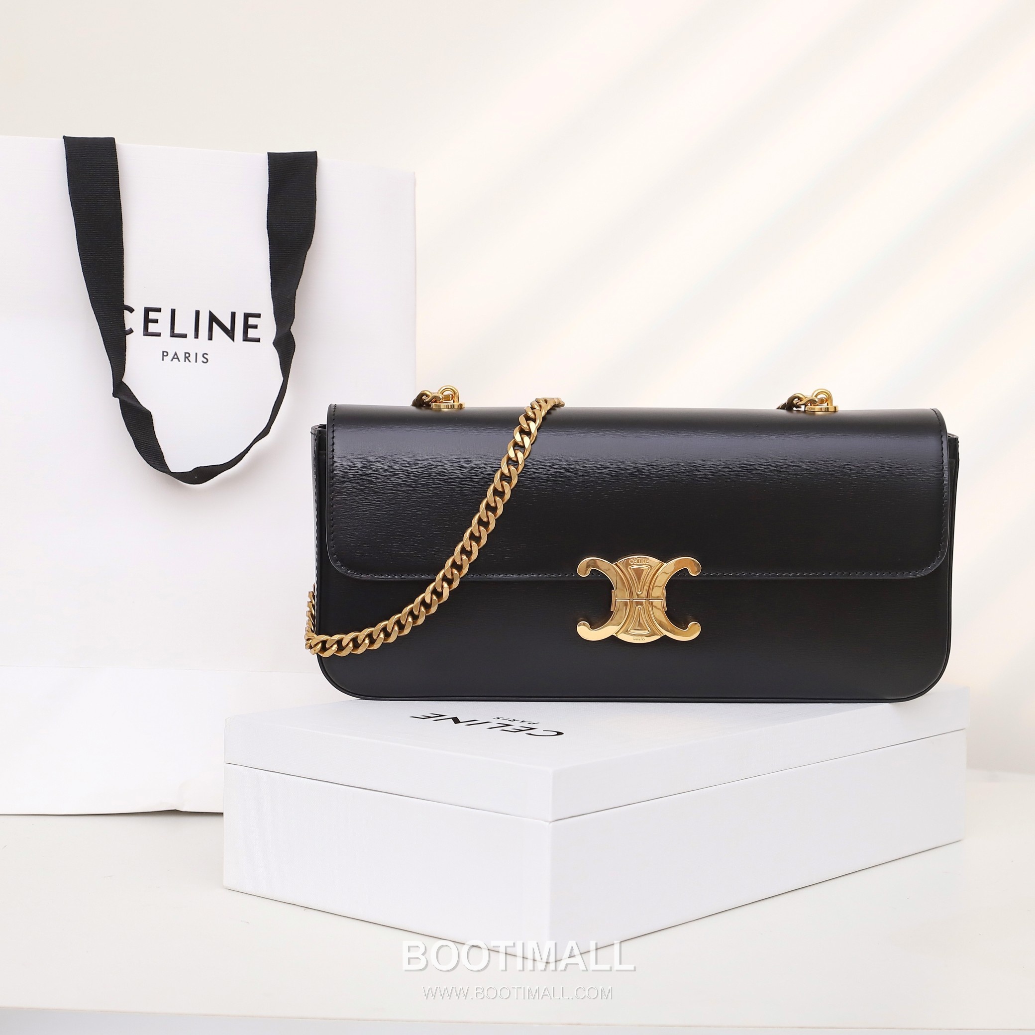 Celine 197412 Chain Strap Italian Cowhide Shoulder Bag 셀린느 197412 체인 스트랩 이탈리아 소가죽 숄더백 33cm 7
