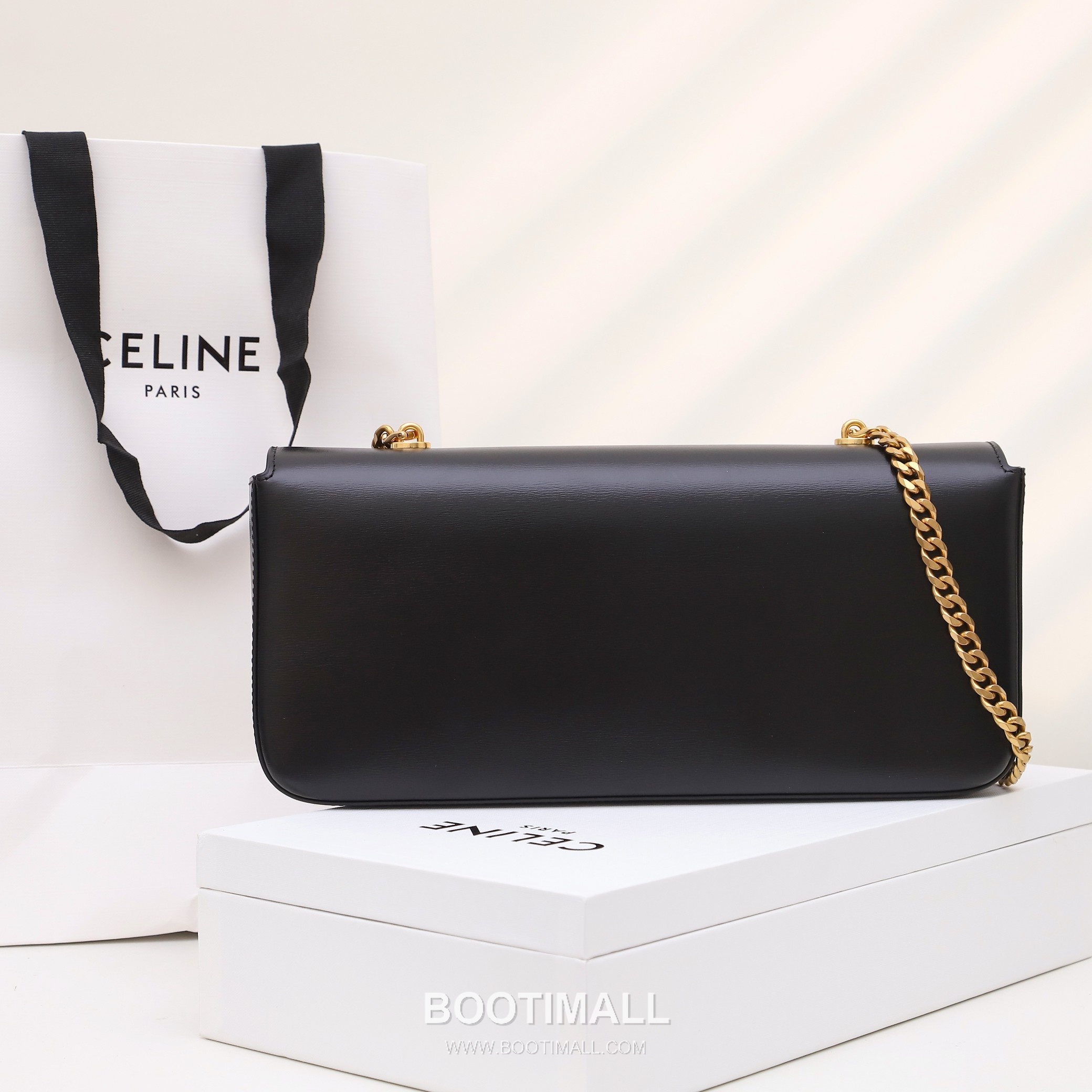 Celine 197412 Chain Strap Italian Cowhide Shoulder Bag 셀린느 197412 체인 스트랩 이탈리아 소가죽 숄더백 33cm 10
