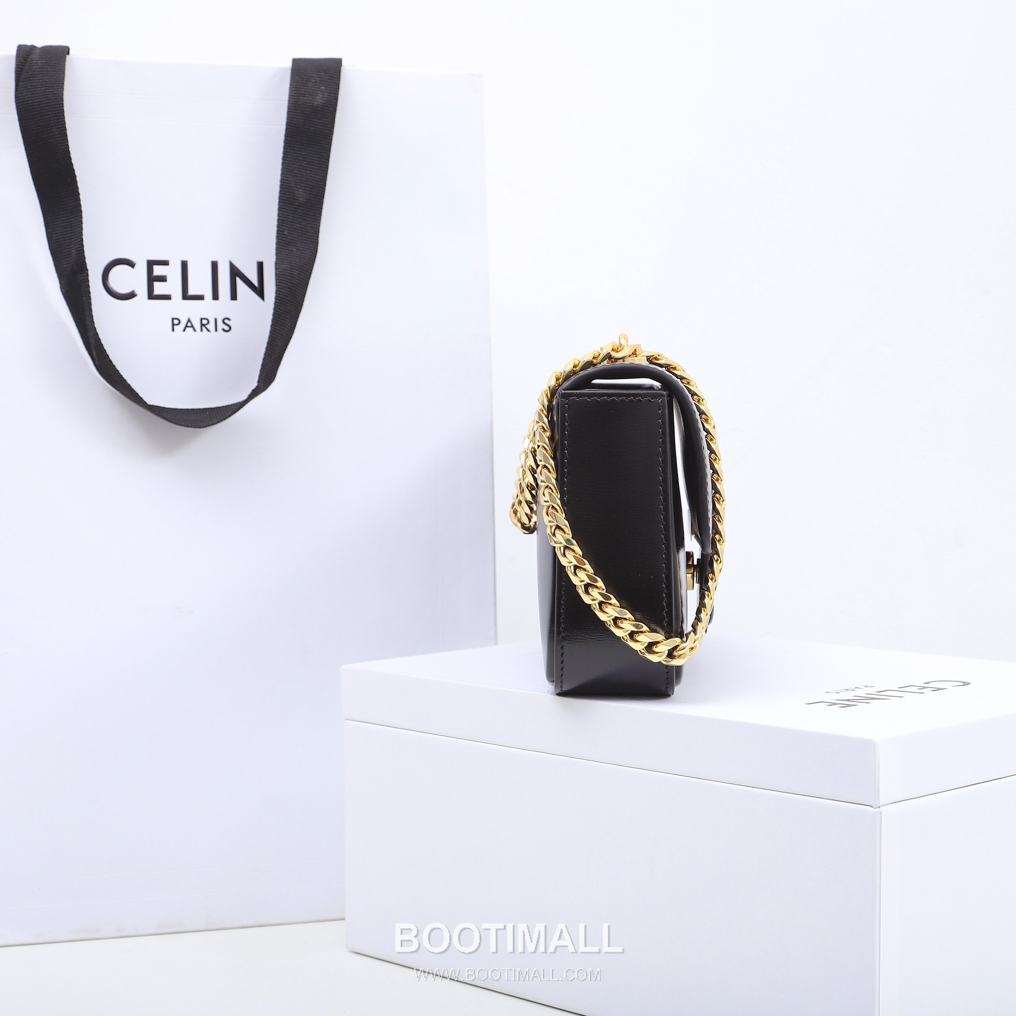 CELINE Triomphe Chain Calfskin Leather Shoulder Bag 199243 셀린느 트리옹프 체인 카프스킨 숄더백 20.5cm 3