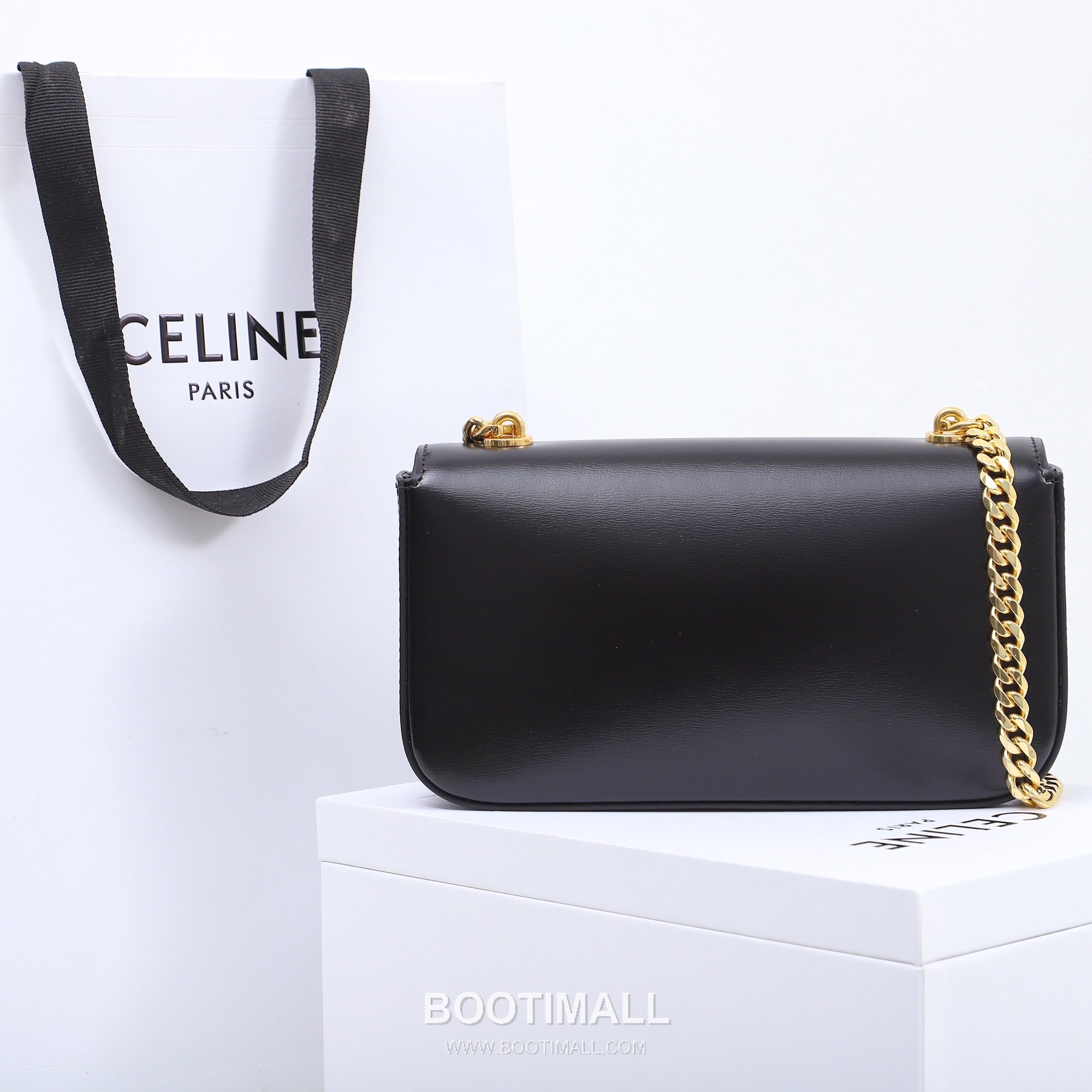 CELINE Triomphe Chain Calfskin Leather Shoulder Bag 199243 셀린느 트리옹프 체인 카프스킨 숄더백 20.5cm 4