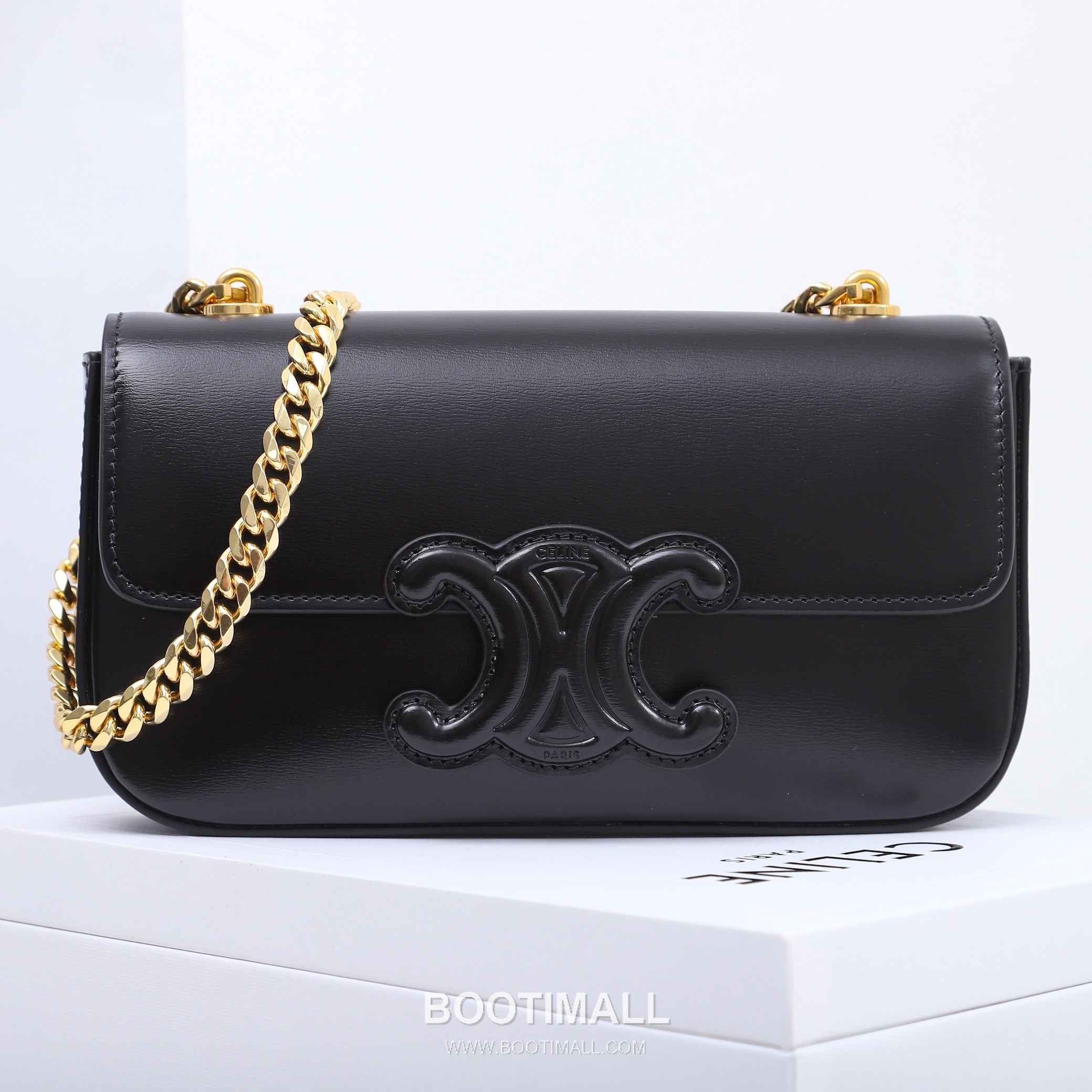 CELINE Triomphe Chain Calfskin Leather Shoulder Bag 199243 셀린느 트리옹프 체인 카프스킨 숄더백 20.5cm 5