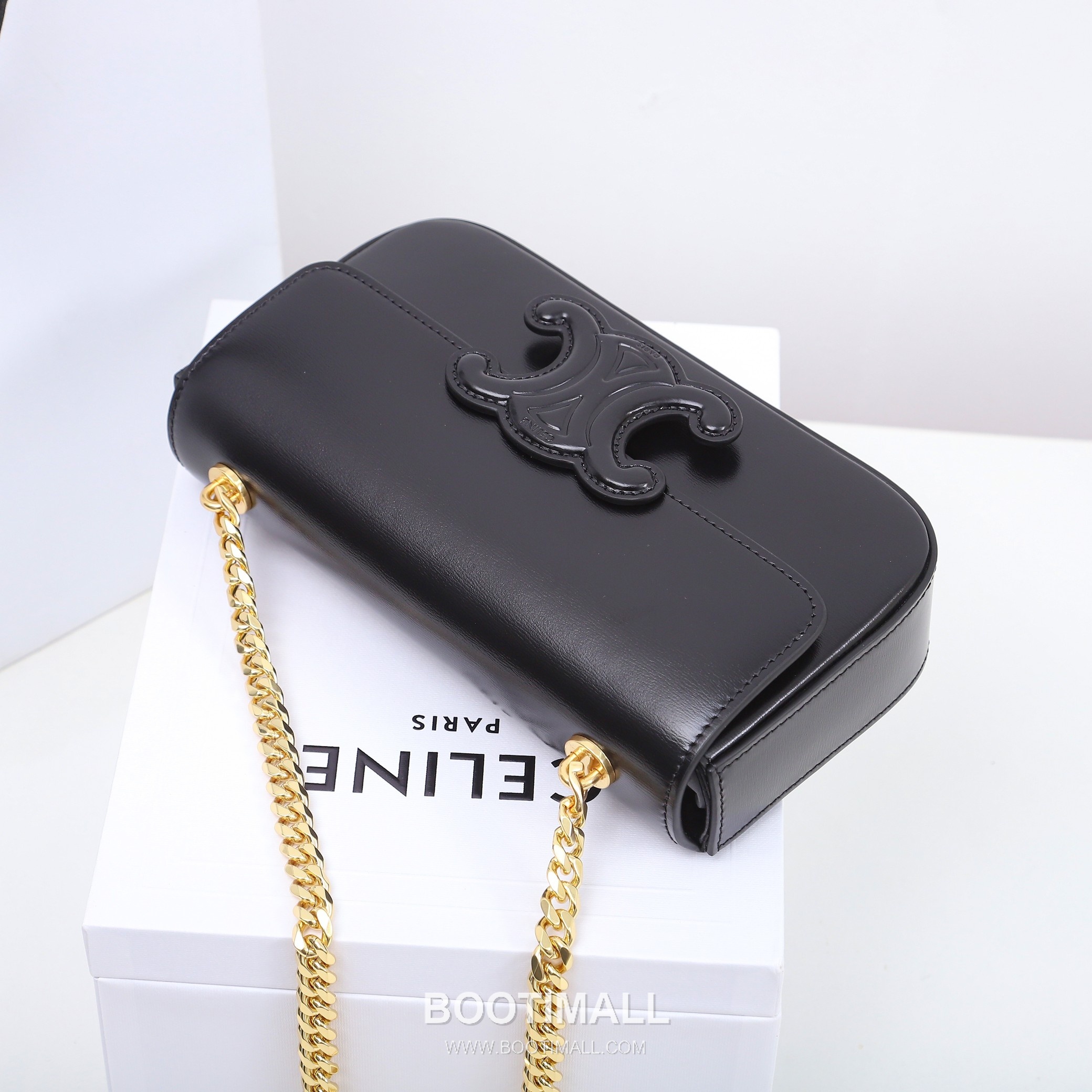 CELINE Triomphe Chain Calfskin Leather Shoulder Bag 199243 셀린느 트리옹프 체인 카프스킨 숄더백 20.5cm 7