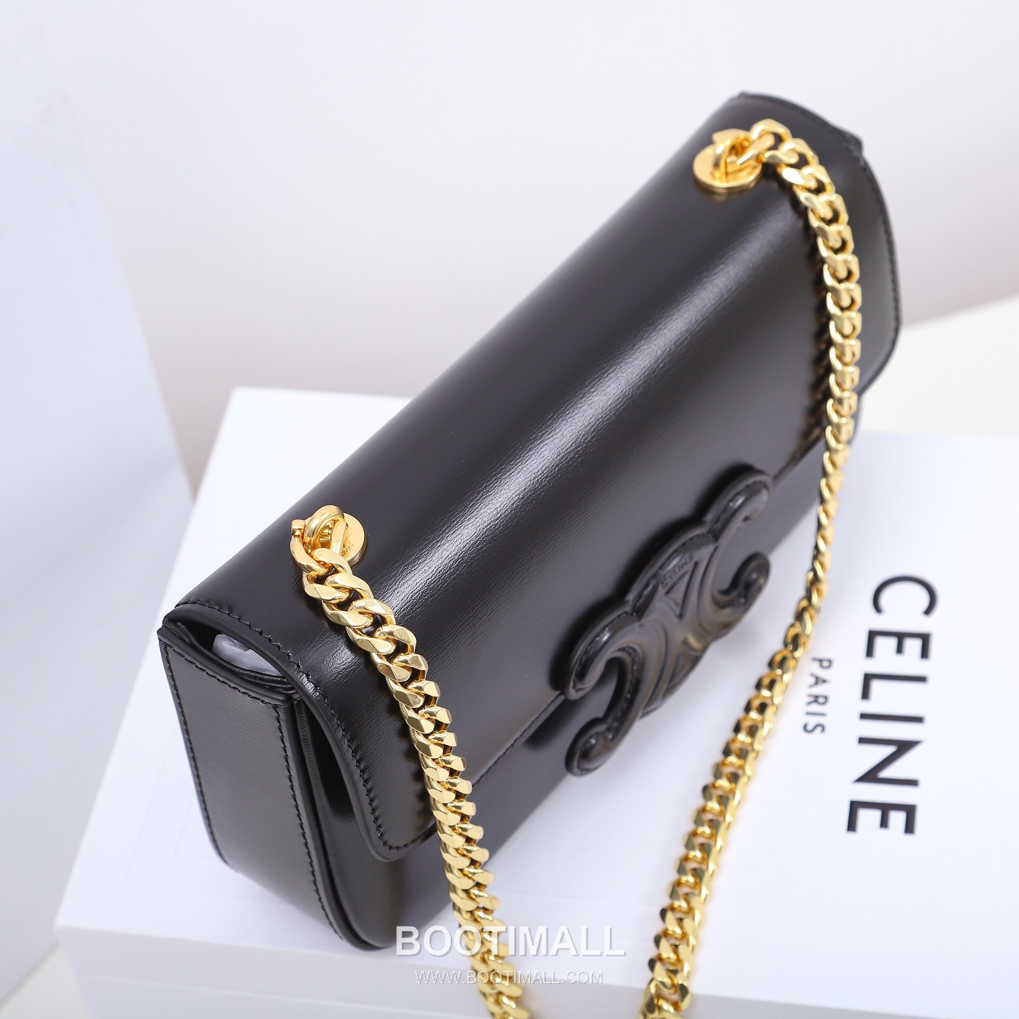 CELINE Triomphe Chain Calfskin Leather Shoulder Bag 199243 셀린느 트리옹프 체인 카프스킨 숄더백 20.5cm 8