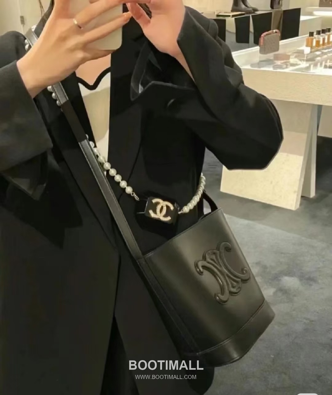 Celine LOGO Triomphe 113783 Calfskin Bucket Bag 셀린느 LOGO 113783 카프스킨 버킷백 22cm 7