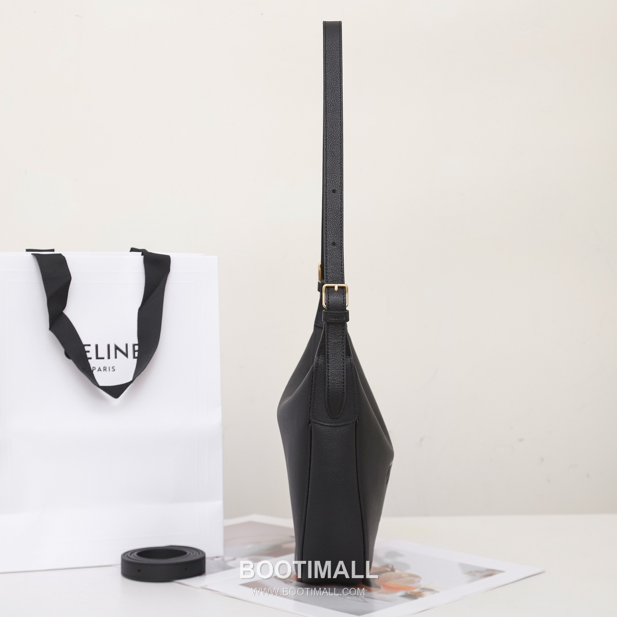 CELINE Small Hobo Calfskin Leather Shoulder Bag 117253 셀린느 스몰 호보 카프스킨 숄더백 24cm 11