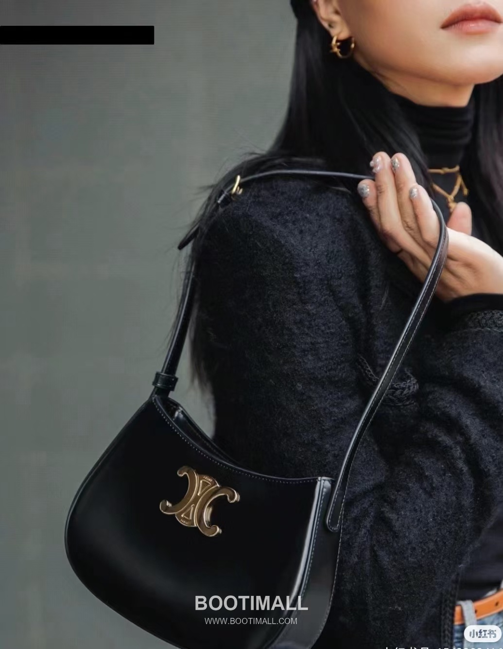 CELINE Triomphe Calfskin Leather Shoulder Bag 115703 셀린느 트리옹프 카프스킨 숄더백 22cm 1