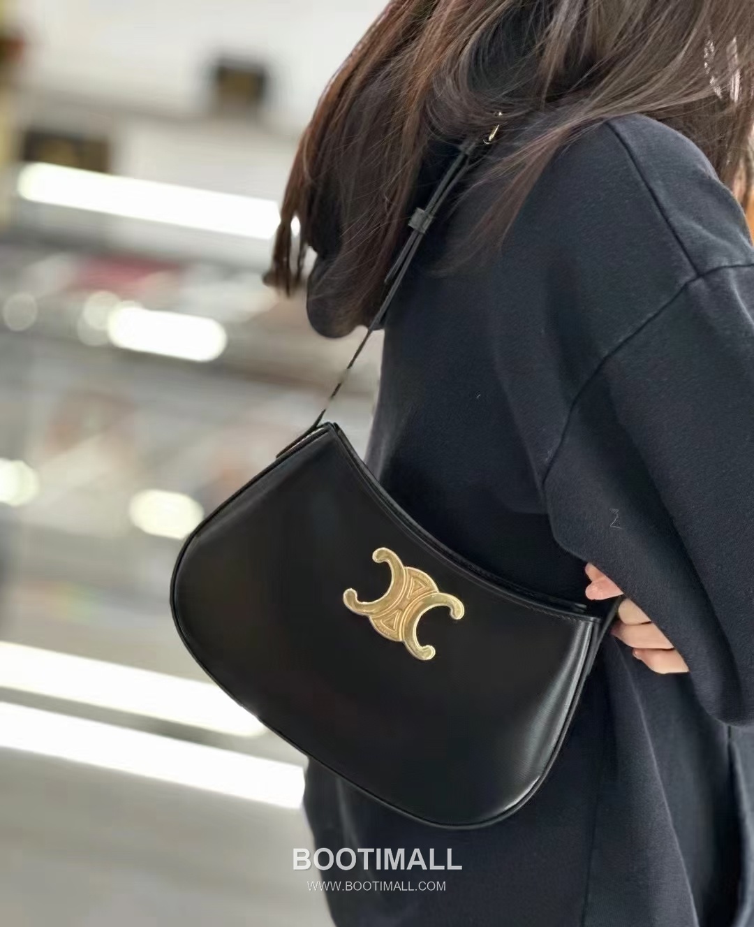 CELINE Triomphe Calfskin Leather Shoulder Bag 115703 셀린느 트리옹프 카프스킨 숄더백 22cm 3