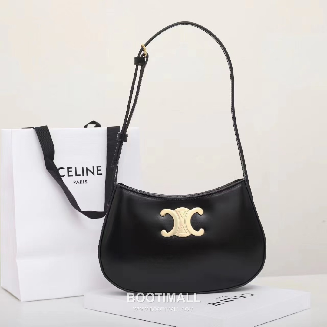 CELINE Triomphe Calfskin Leather Shoulder Bag 115703 셀린느 트리옹프 카프스킨 숄더백 22cm 7