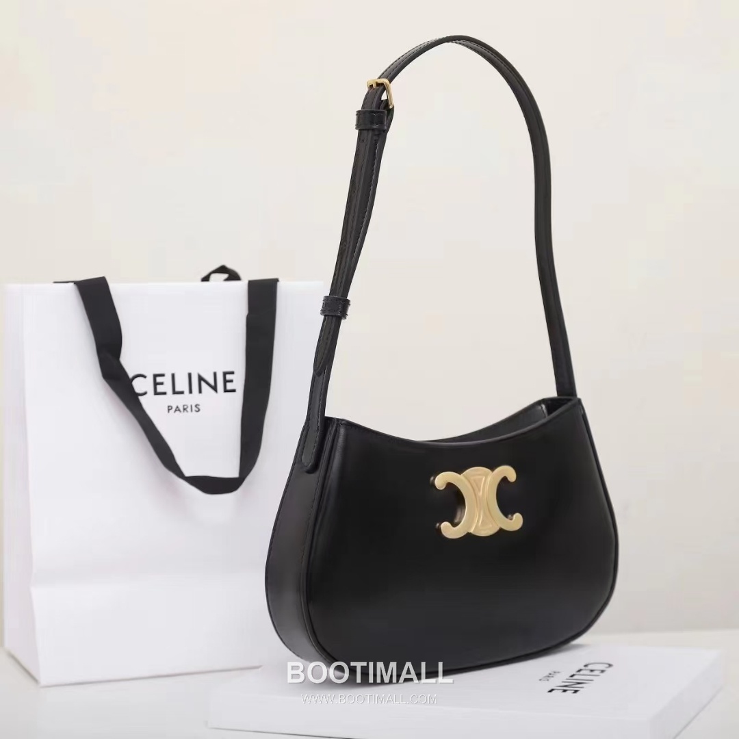 CELINE Triomphe Calfskin Leather Shoulder Bag 115703 셀린느 트리옹프 카프스킨 숄더백 22cm 8