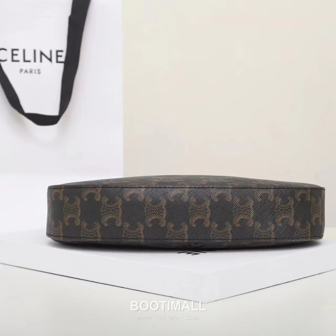 CELINE Triomphe Monogram Canvas Calfskin Shoulder Bag 115702 셀린느 트리옹프 모노그램 캔버스 숄더백 22cm 14