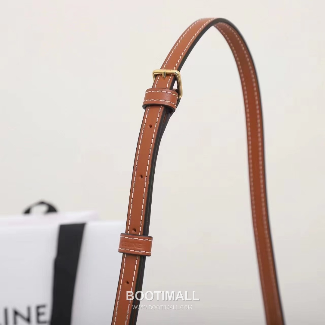 CELINE Triomphe Monogram Canvas Calfskin Shoulder Bag 115702 셀린느 트리옹프 모노그램 캔버스 숄더백 22cm 17