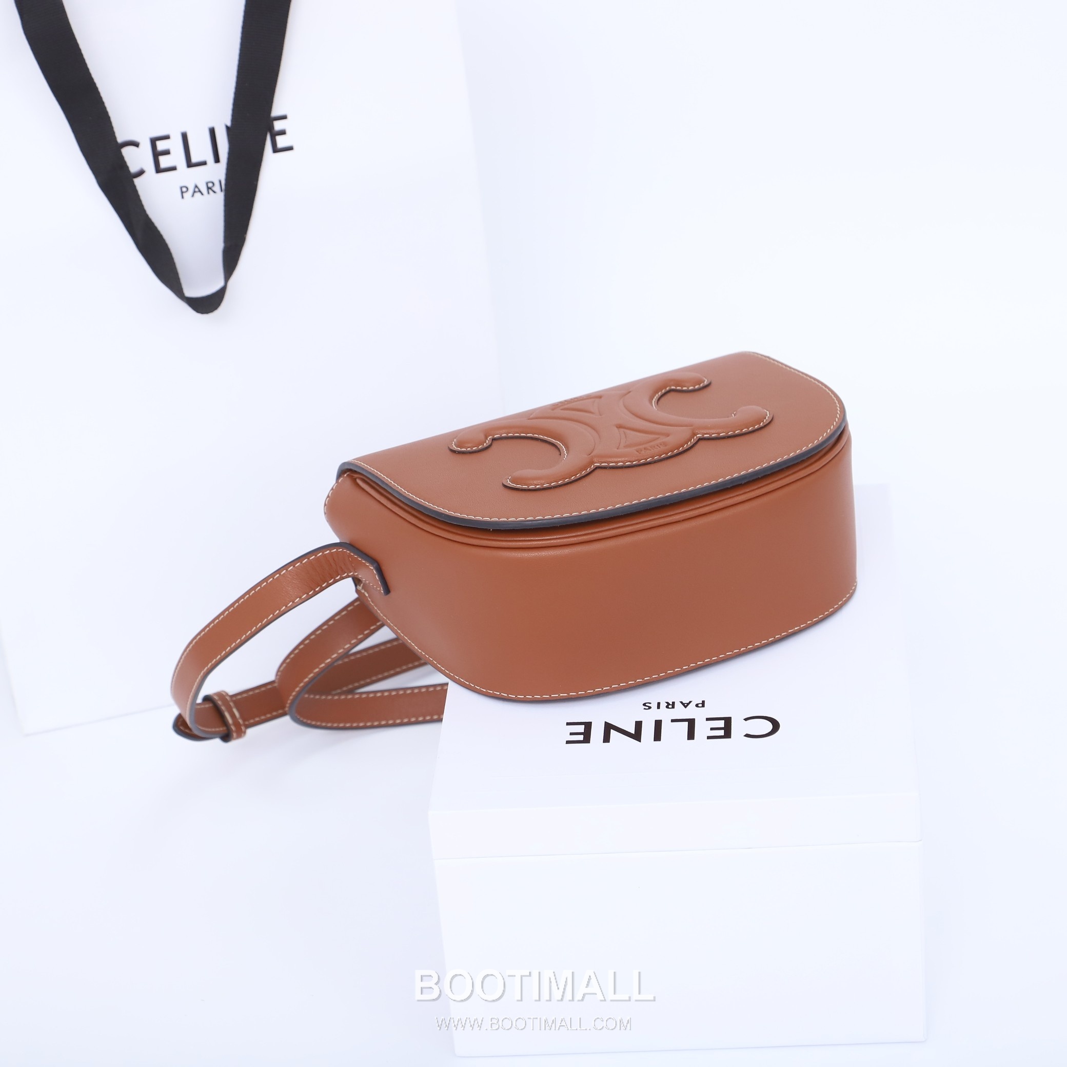 CELINE Triomphe Calfskin Leather Shoulder Bag 198263 셀린느 트리옹프 카프스킨 숄더백 18.5cm 10