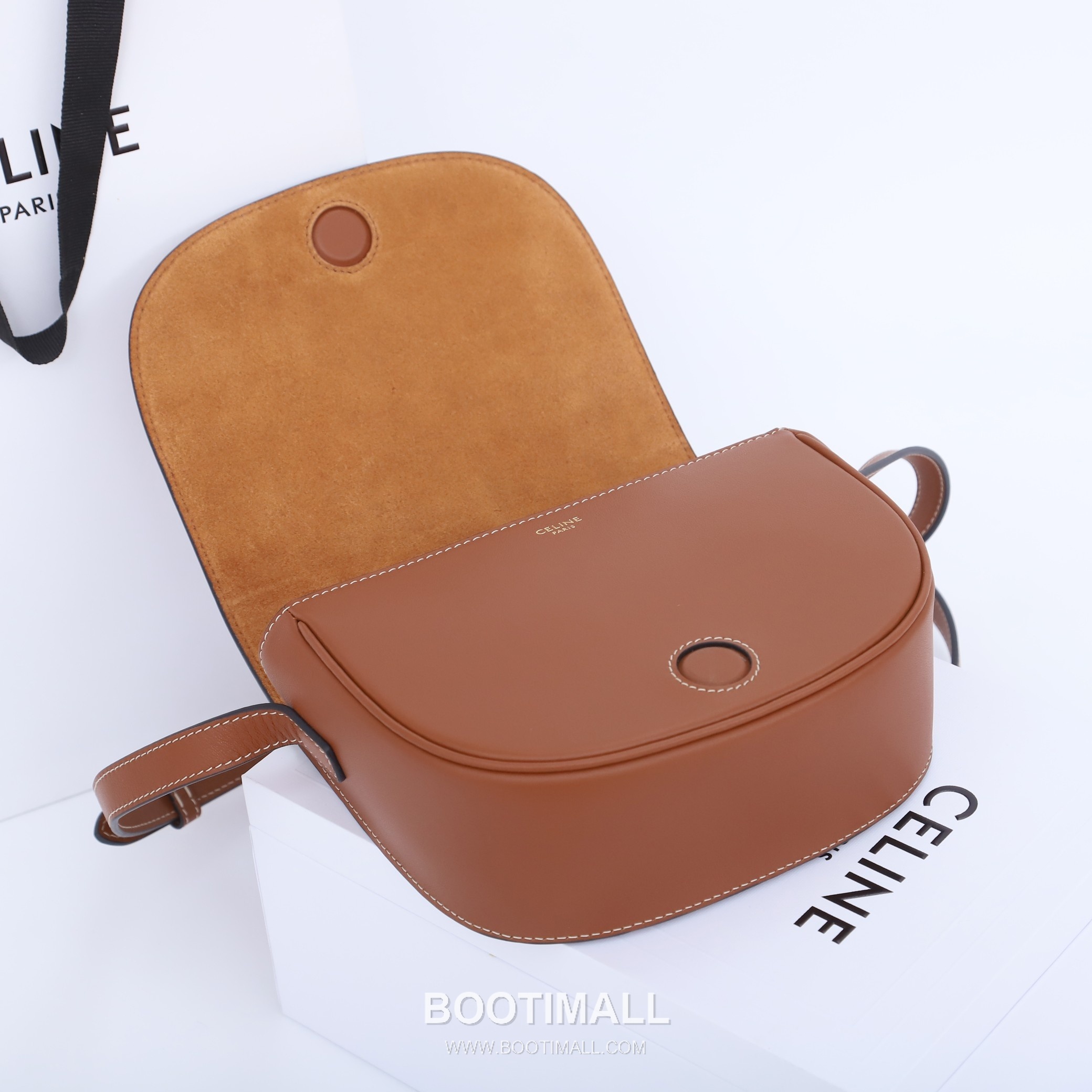 CELINE Triomphe Calfskin Leather Shoulder Bag 198263 셀린느 트리옹프 카프스킨 숄더백 18.5cm 13