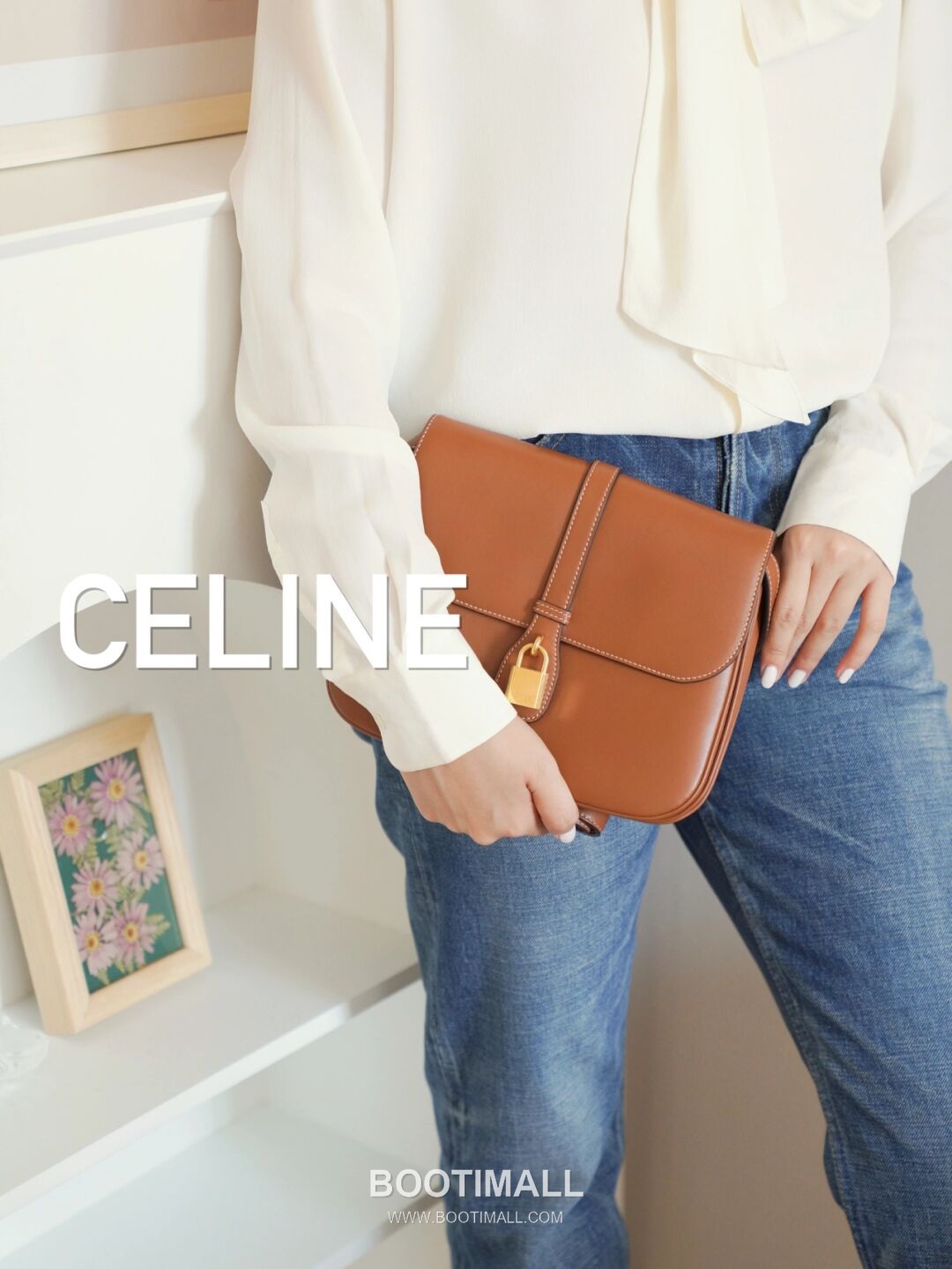 Celine Tabou 196583 Italian Cowhide Caramel Shoulder Bag 셀린느 타부 196583 이탈리아 소가죽 카라멜 숄더백 22cm 3