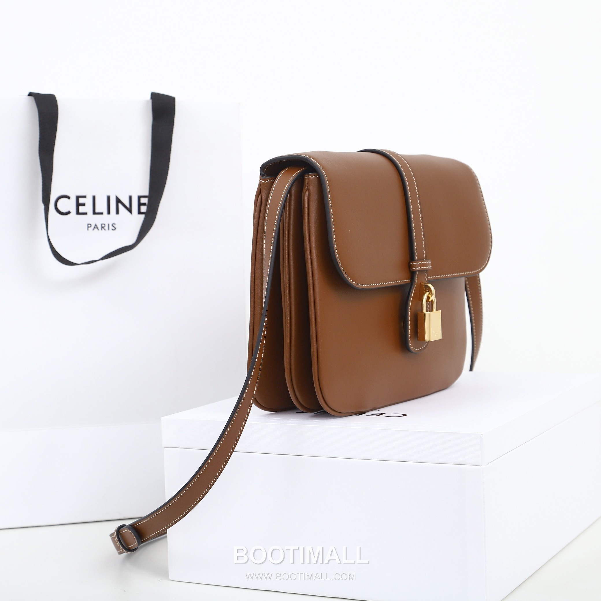 Celine Tabou 196583 Italian Cowhide Caramel Shoulder Bag 셀린느 타부 196583 이탈리아 소가죽 카라멜 숄더백 22cm 12