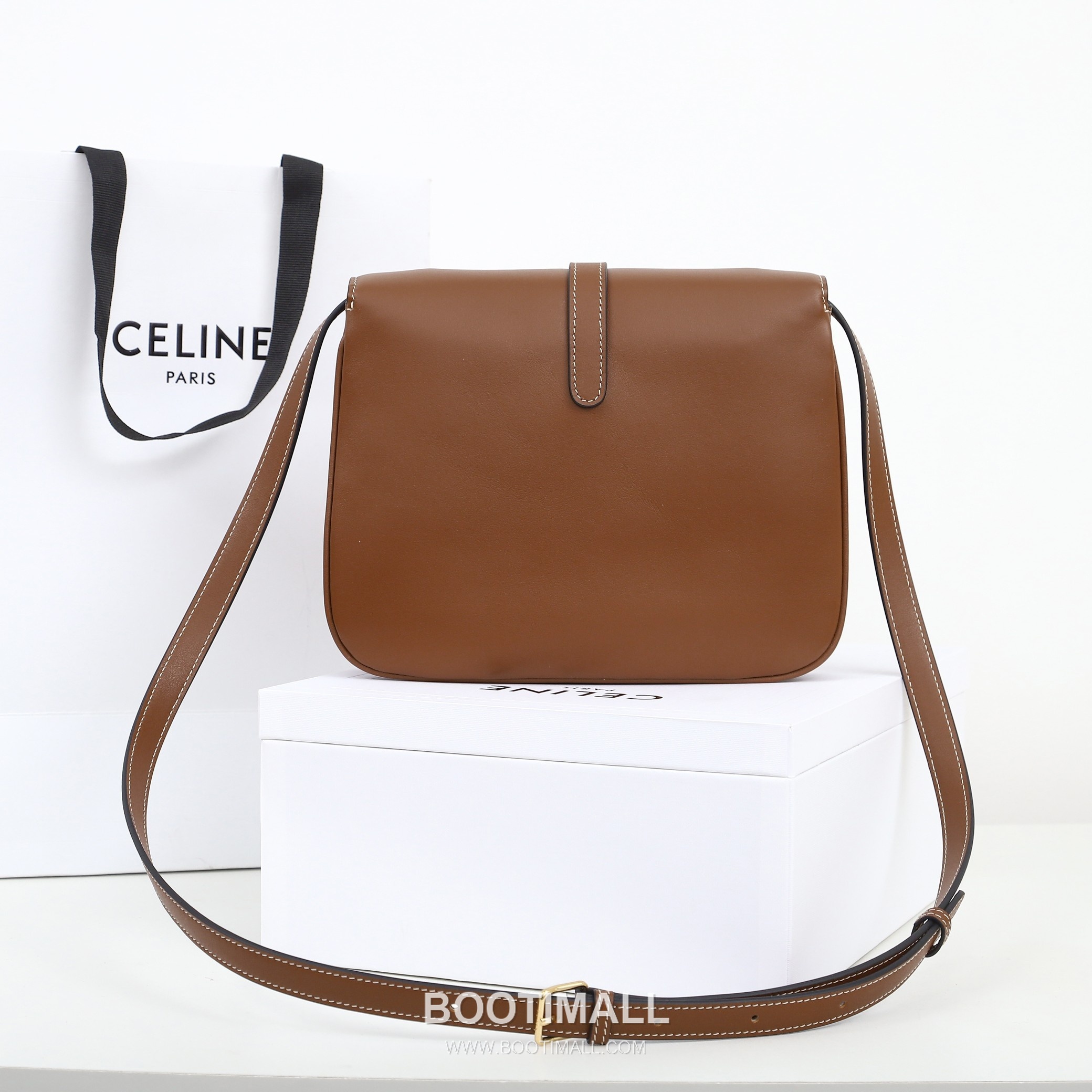 Celine Tabou 196583 Italian Cowhide Caramel Shoulder Bag 셀린느 타부 196583 이탈리아 소가죽 카라멜 숄더백 22cm 14