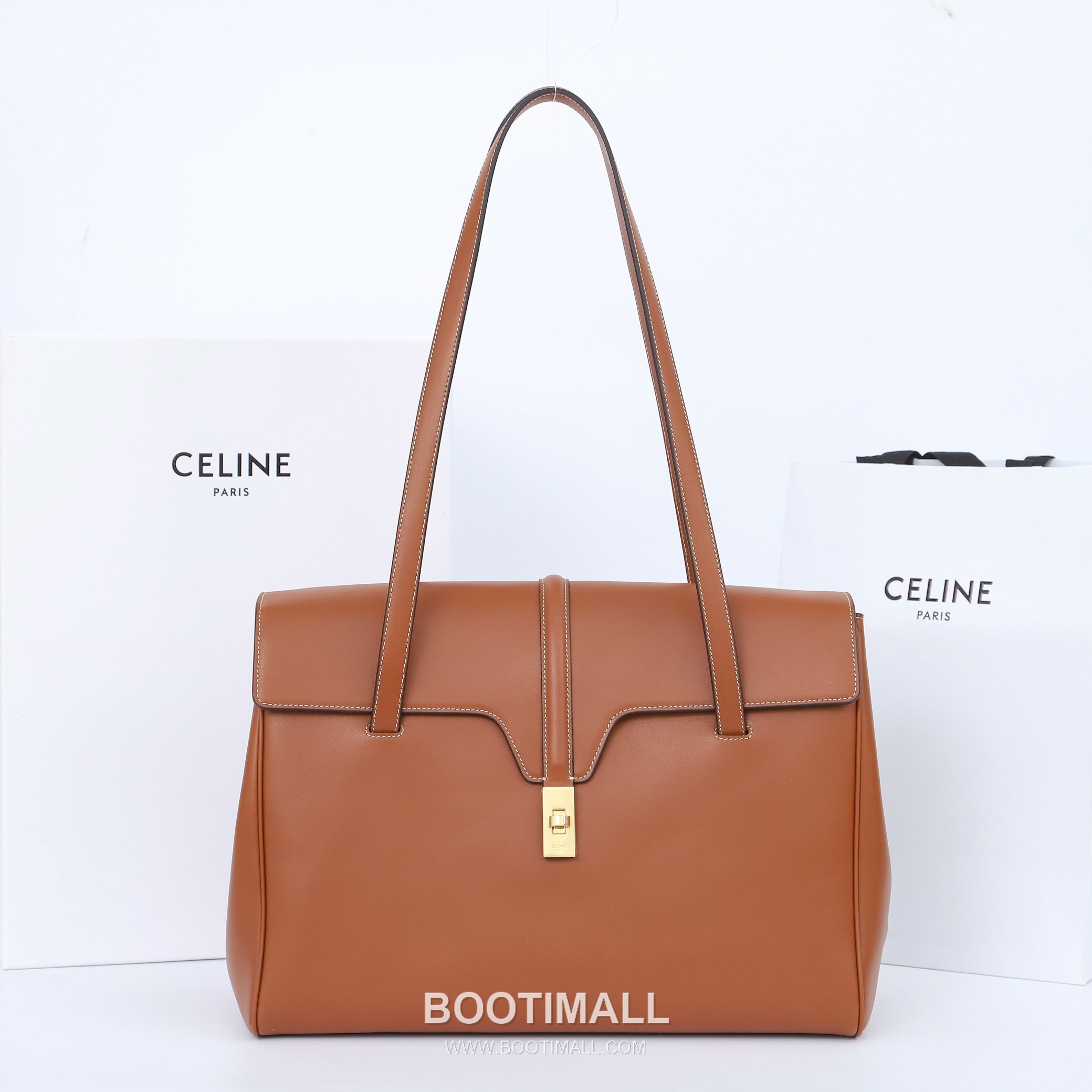 CELINE Teen Soft 16 Calfskin Leather Top Handle Bag 194043 셀린느 틴 소프트 16 카프스킨 탑핸들백 38cm 1